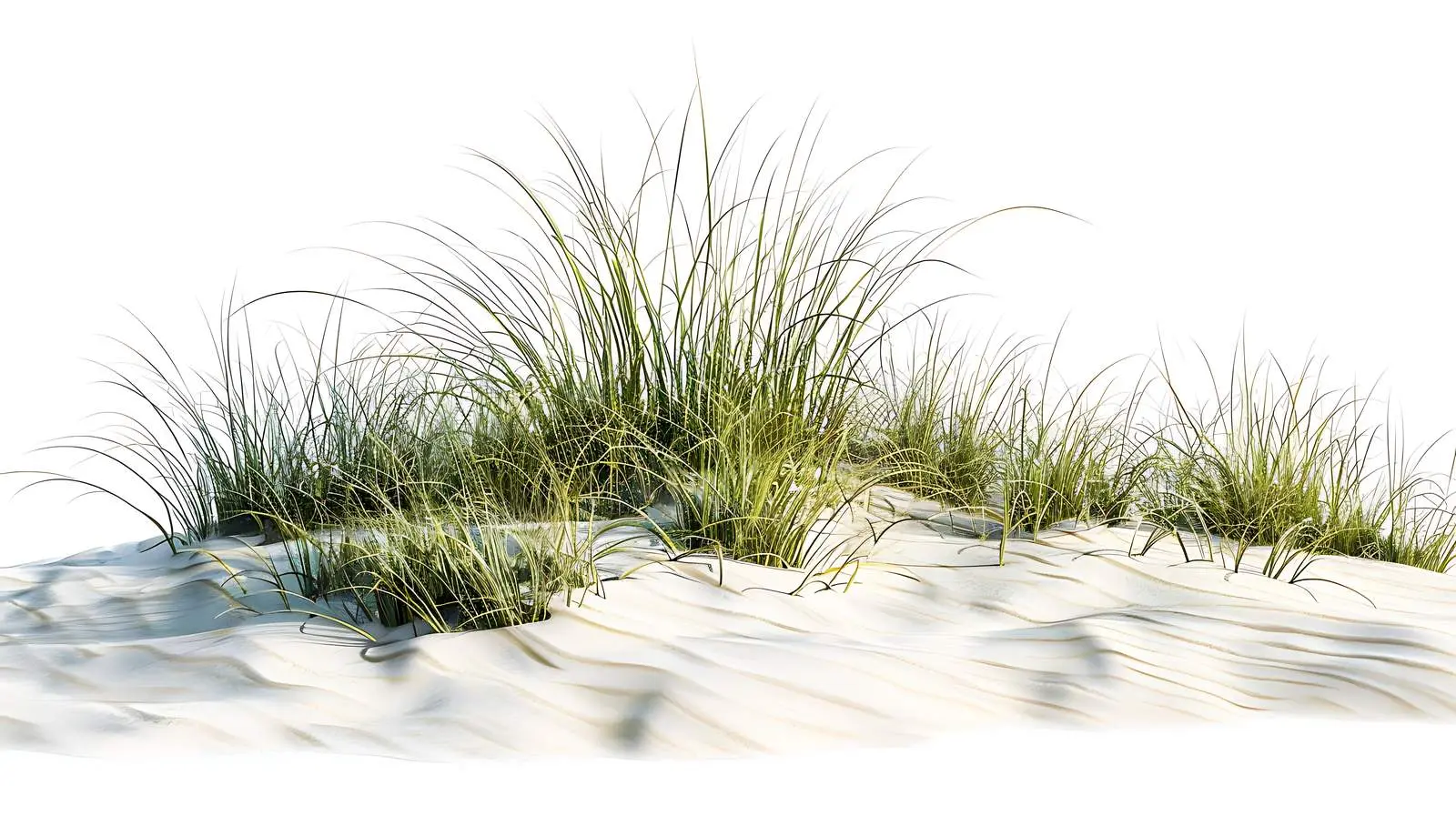 Beach Scene with Grasses in Sand Dune — free download from Dotvec