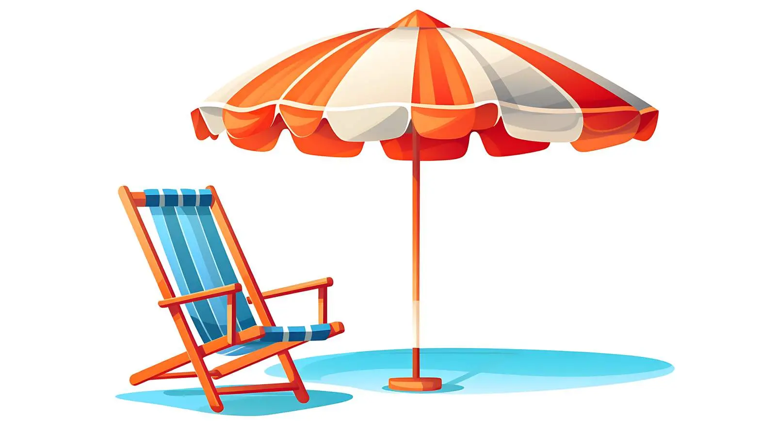 Beach Relaxation Cartoon Illustration — free download from Dotvec
