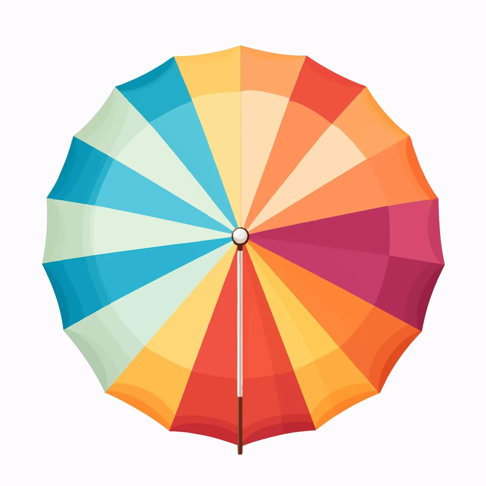 Beach Umbrella Line Art Illustration on White Background – free holiday imagery image from Dotvec