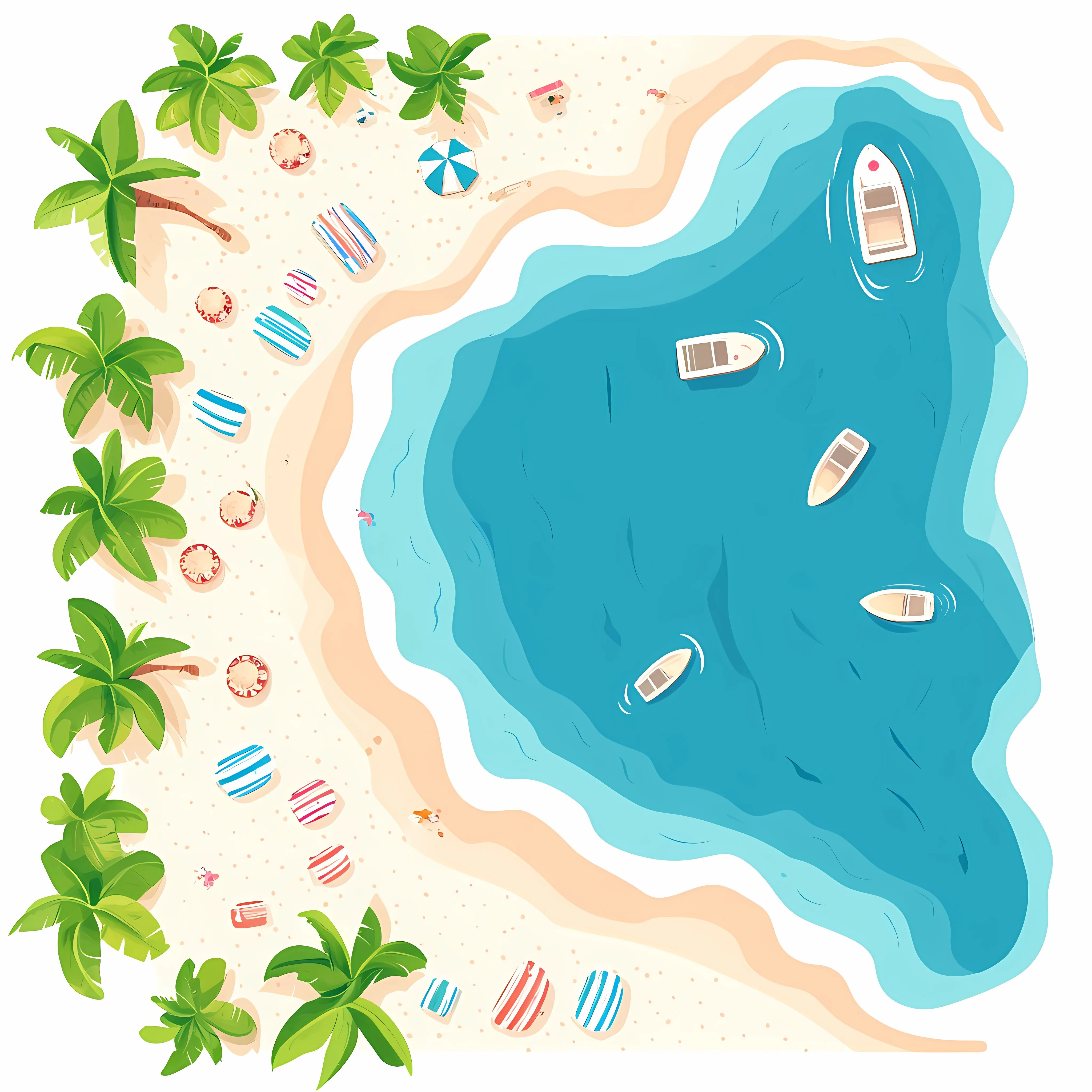 Beach Vacation Tourism Scenic Wide Angle View — free download from Dotvec