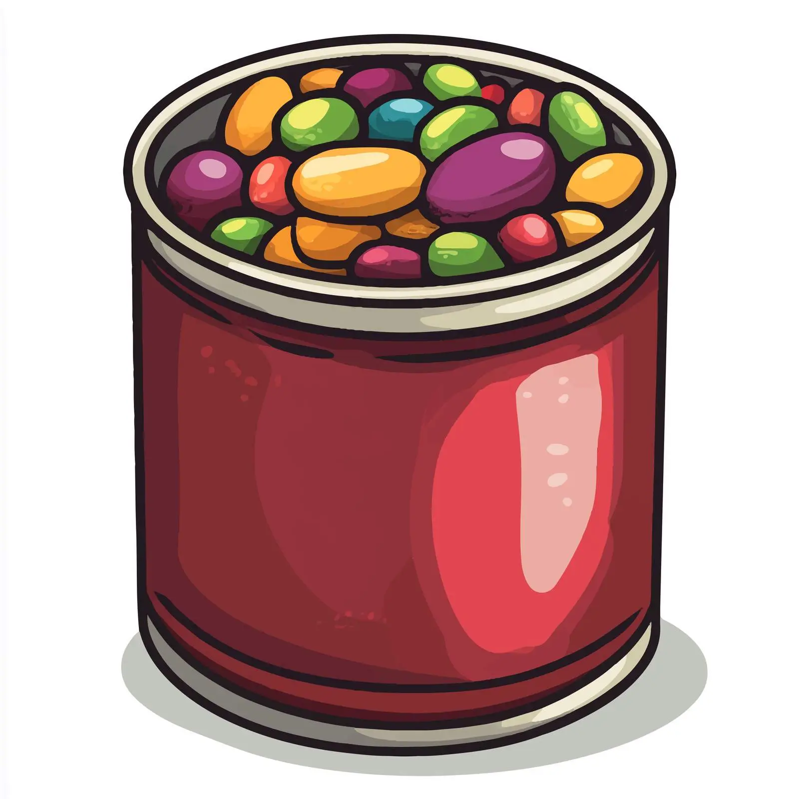 Hand Drawn Bean Can Illustration — free download from Dotvec