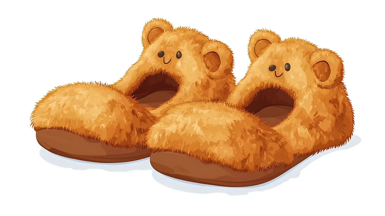 Cozy Bear Foot Slippers — free download from Dotvec