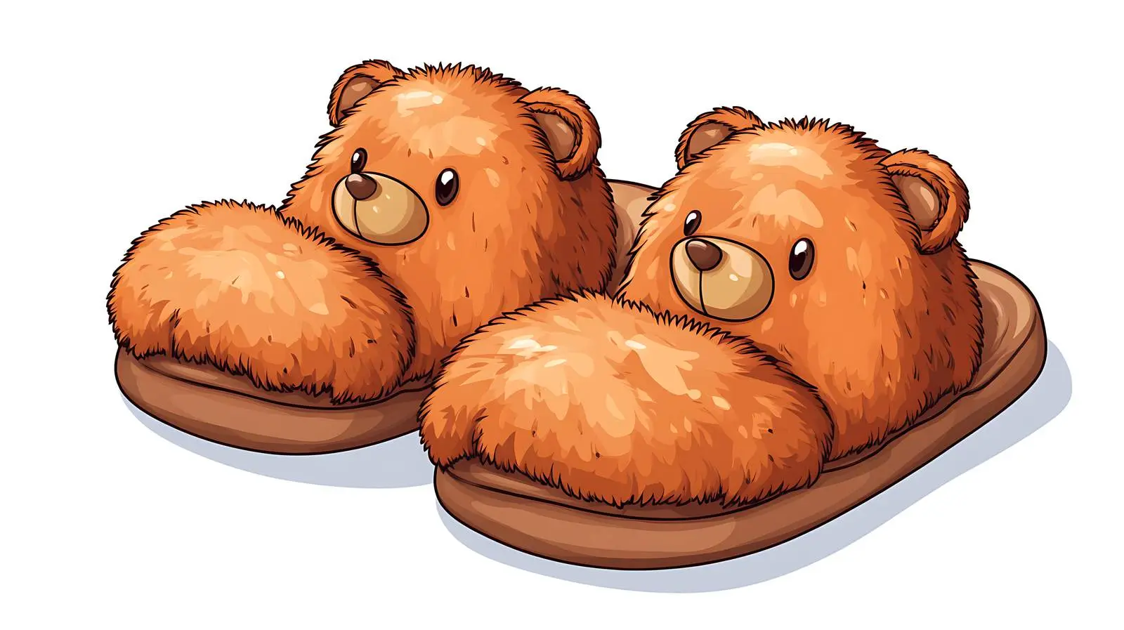 Funny Bear Foot Slippers — free download from Dotvec