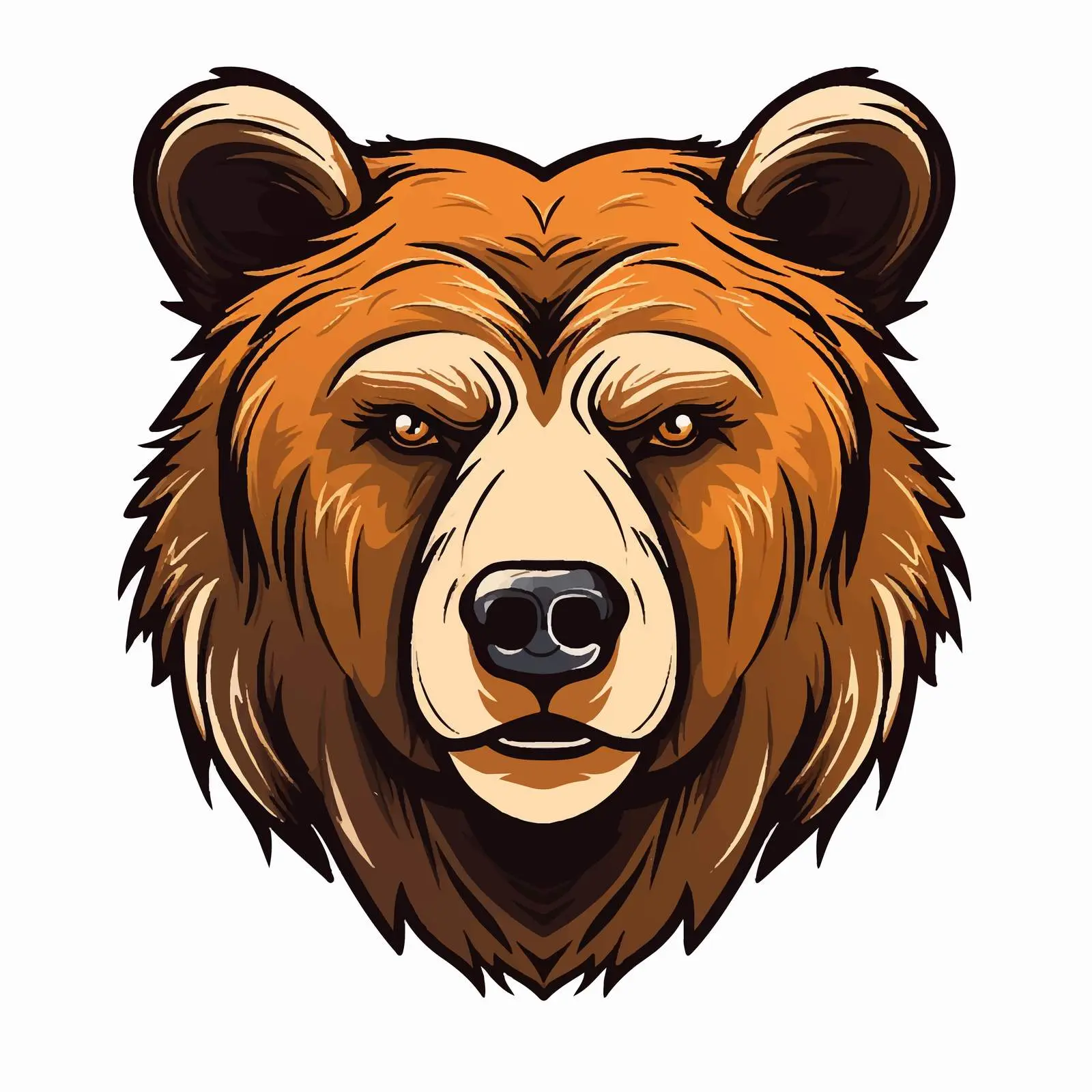 Cute Cartoon Bear Line Vector Illustration — free download from Dotvec