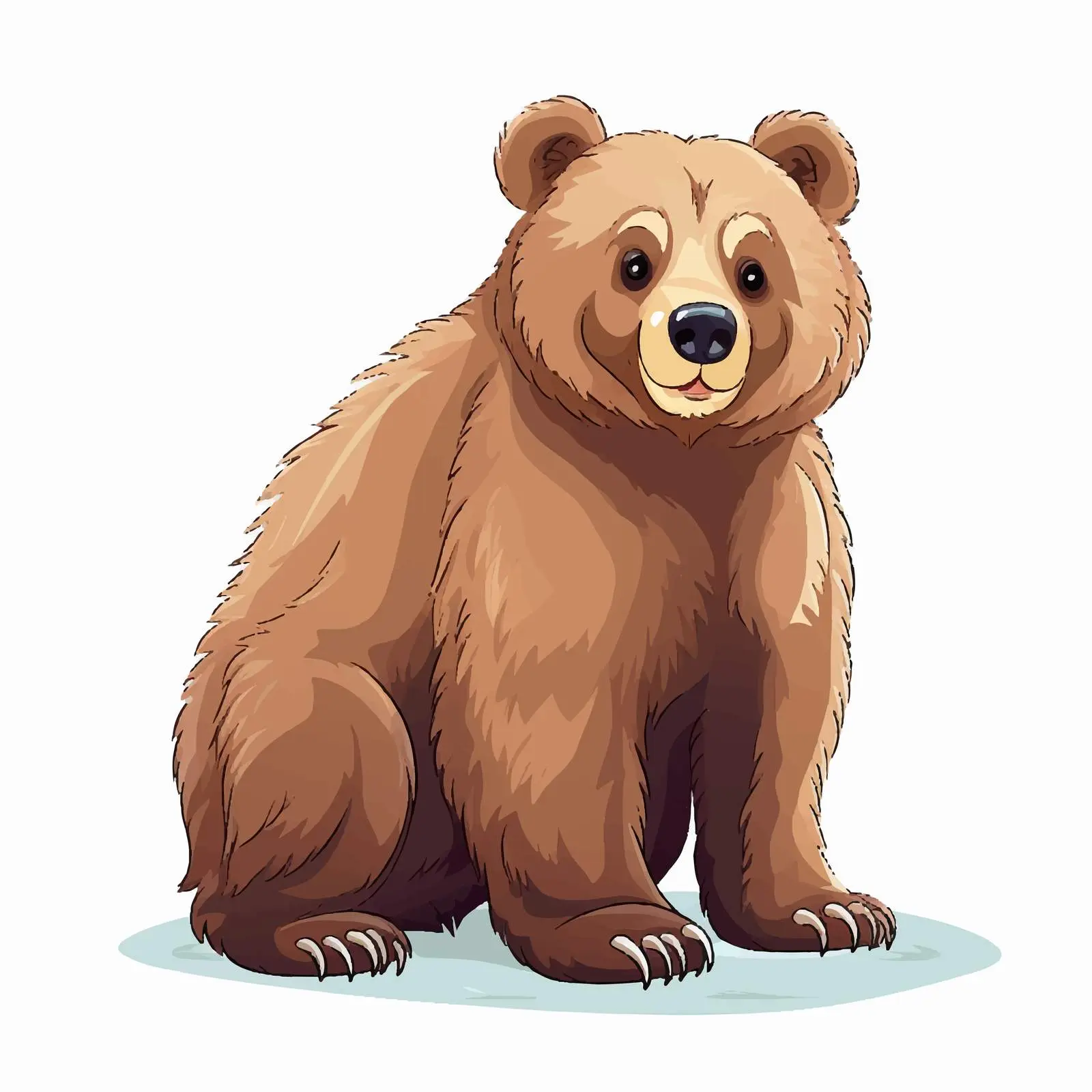 Cartoon Bear Vector Illustration Isolated — free download from Dotvec