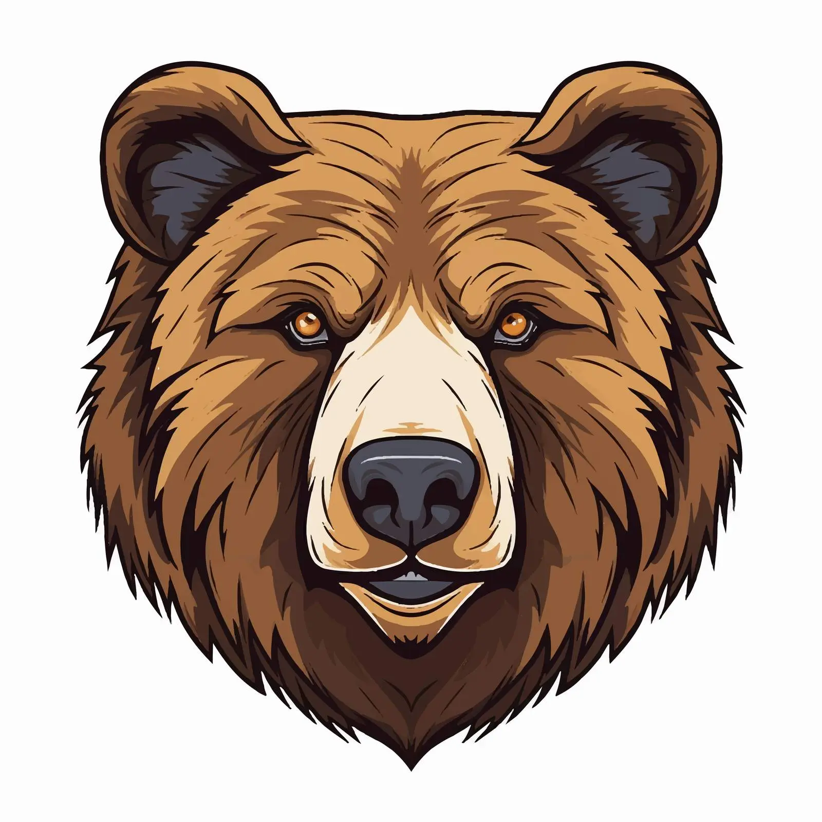 Bear Vector Illustration Top View on White Background — free download from Dotvec