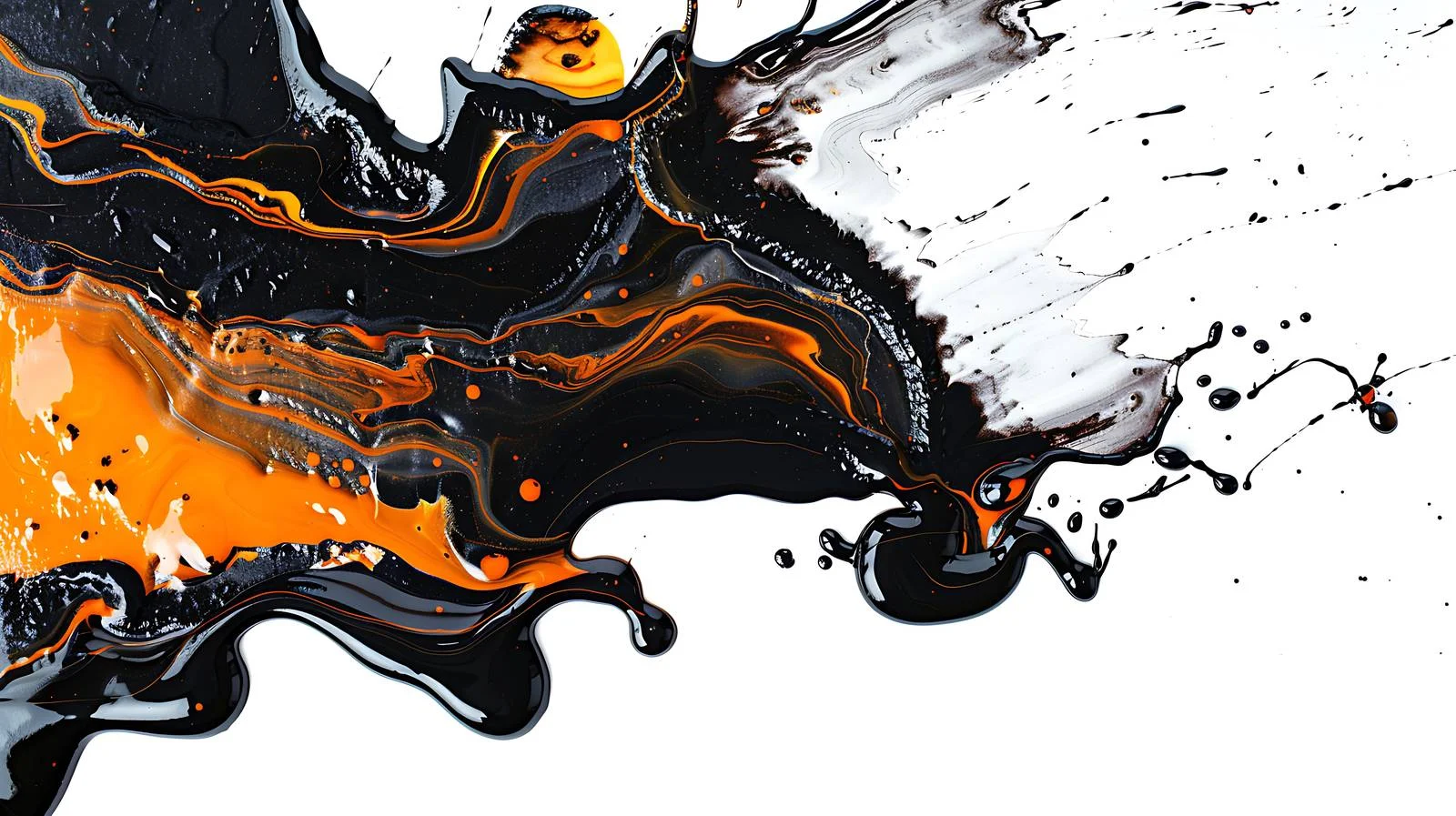 Elegant Abstract Oil Stain with Petrol — free download from Dotvec