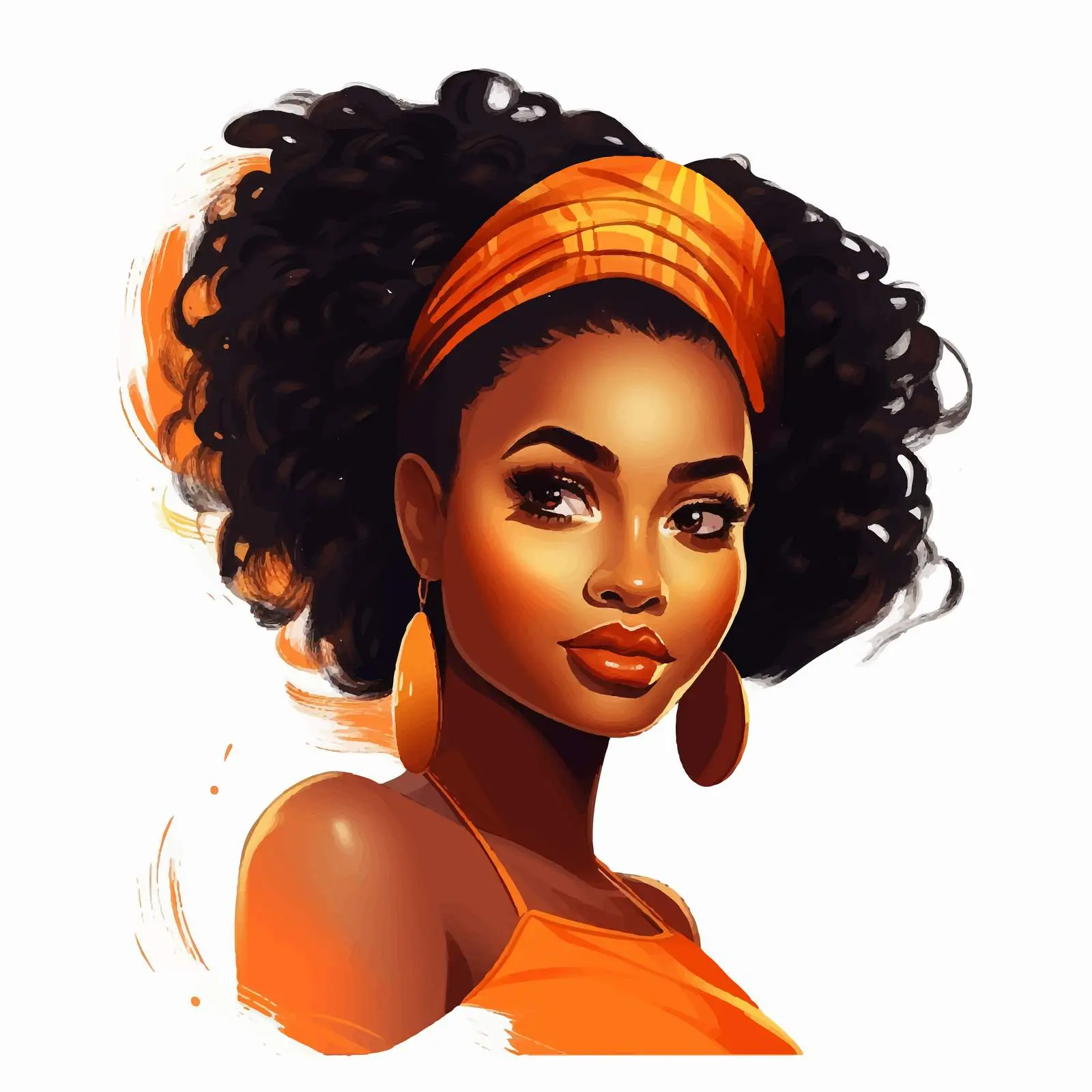 African Girl Poster for Black History Month – free design vector image from Dotvec