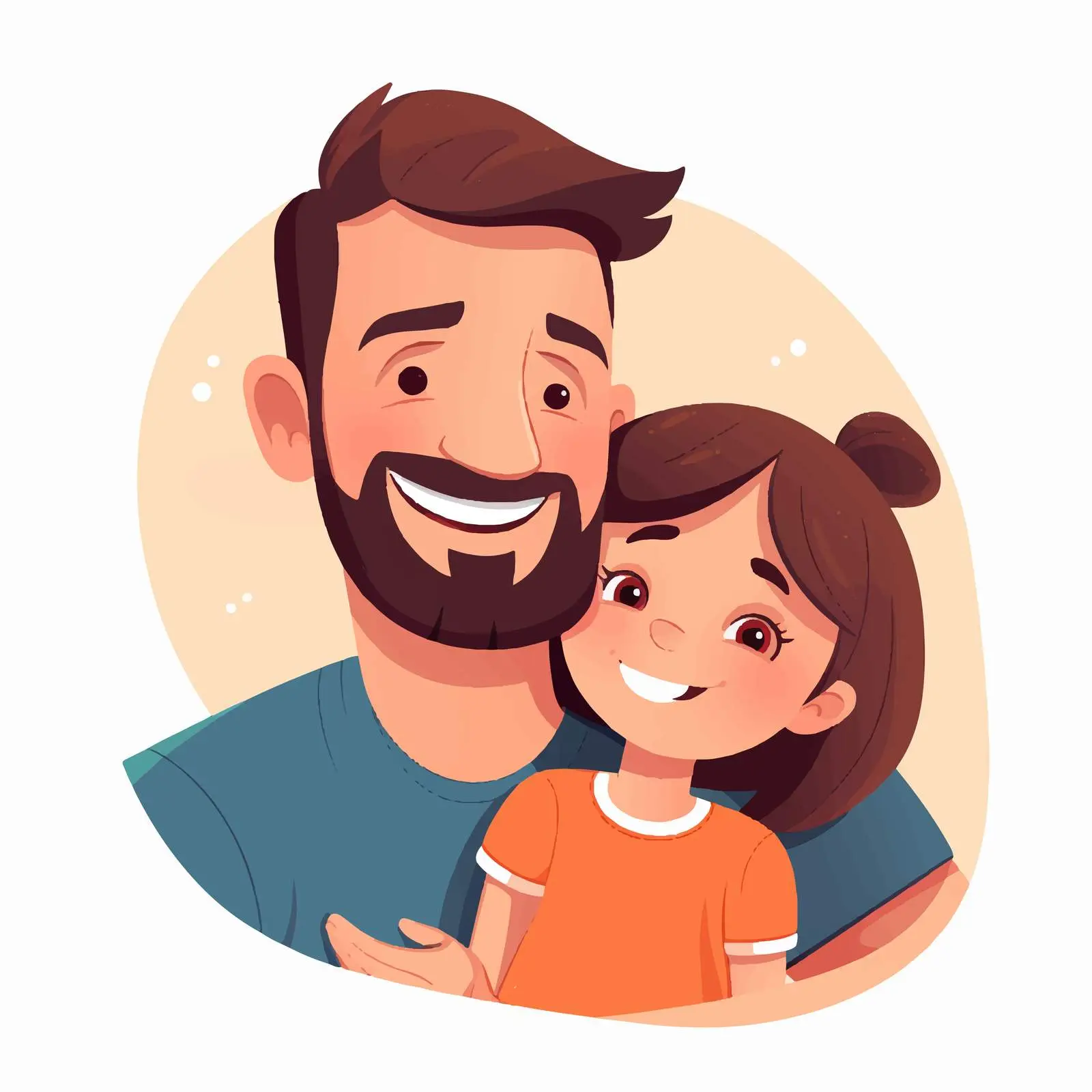 Festive Card of Father and Daughter Celebration — free download from Dotvec