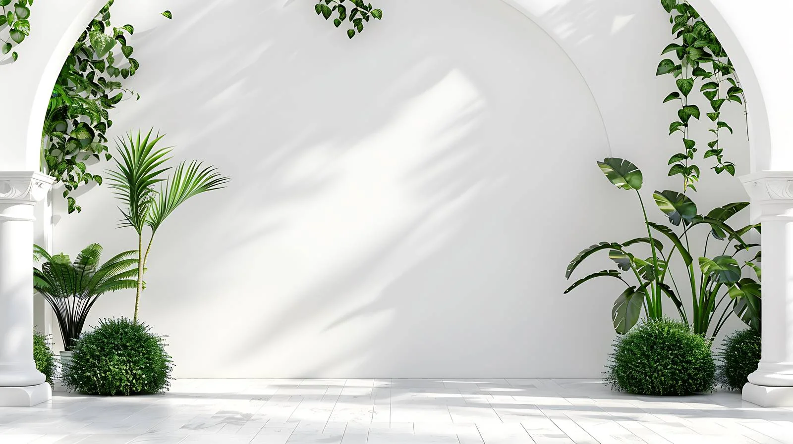 Elegant White Wall Architecture Details — free download from Dotvec