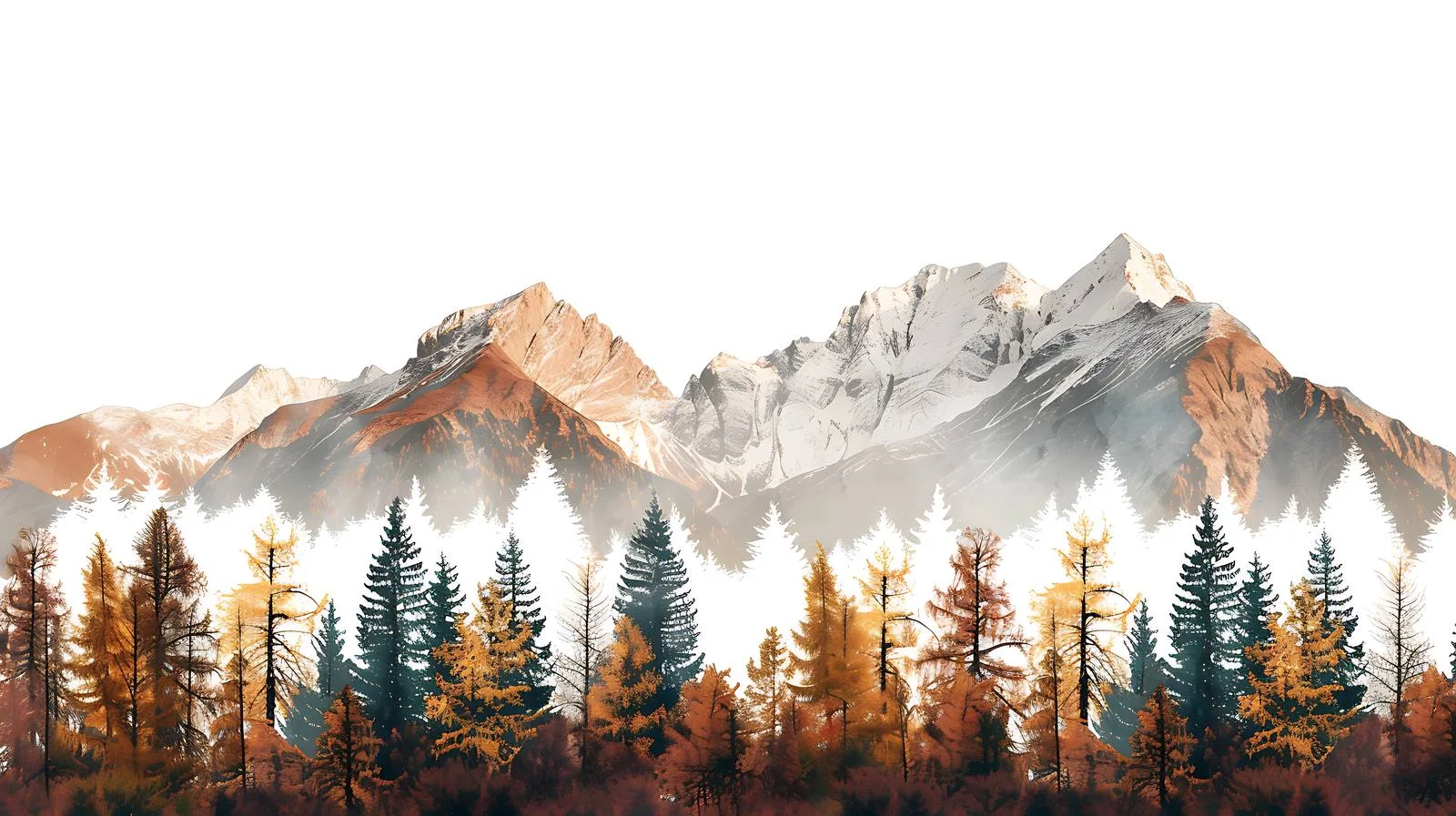 Serene Autumn Forest Amid Mountain Solitude — free download from Dotvec