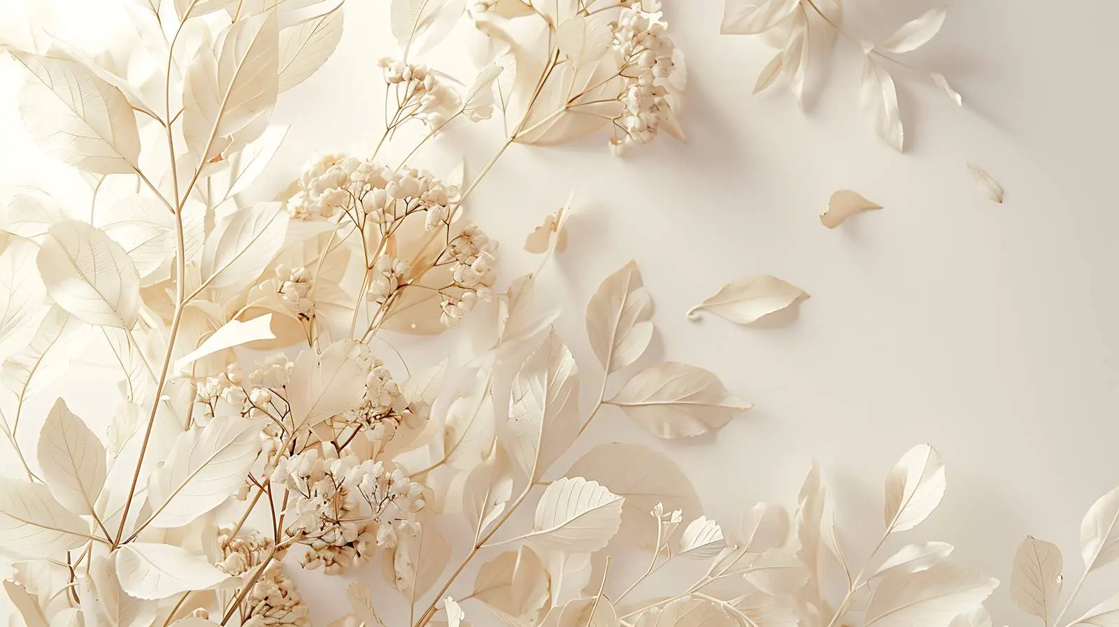 Elegant White Leaves Background for Design Projects — free download from Dotvec