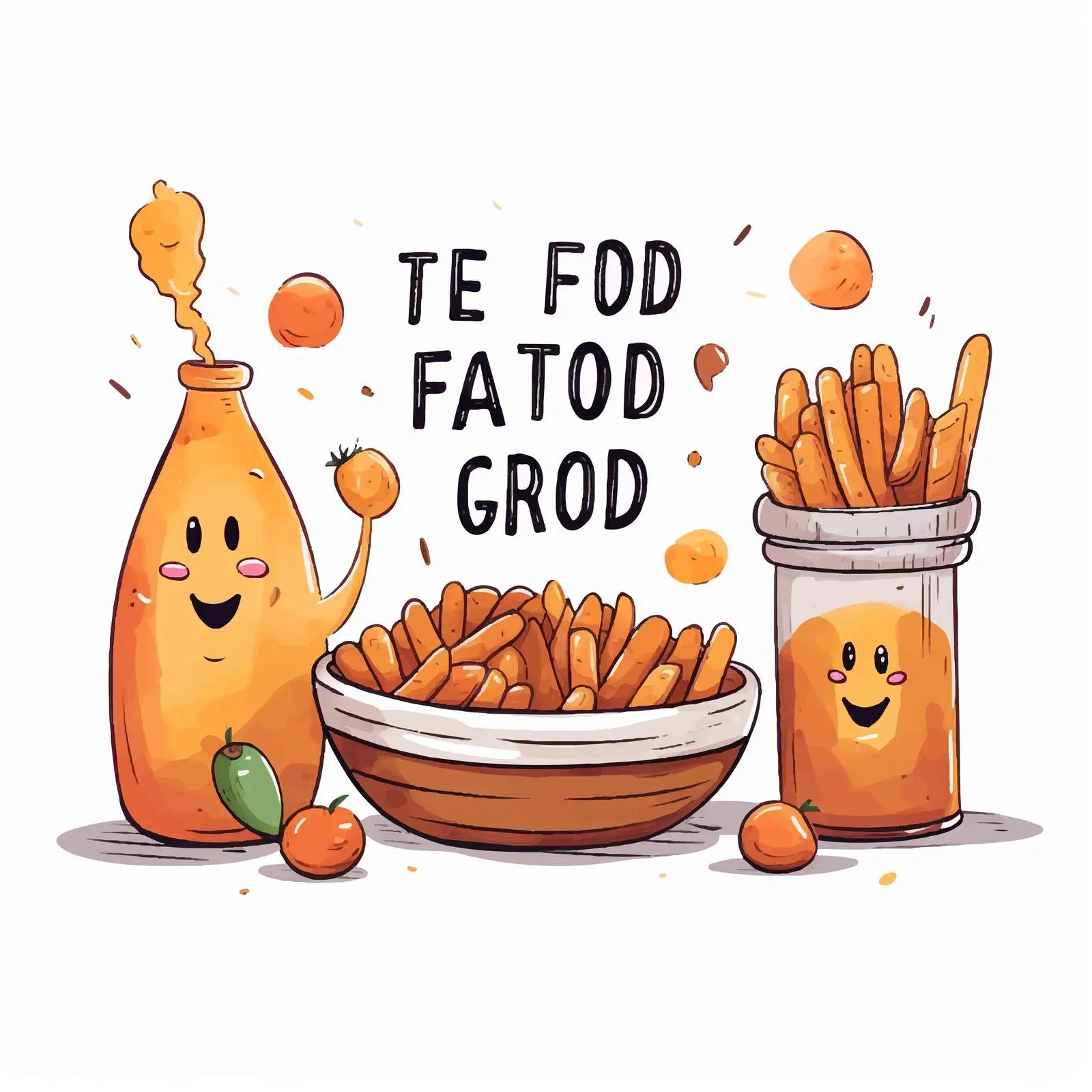 Delicious Fried Potatoes Banner Design – free comfort food image from Dotvec