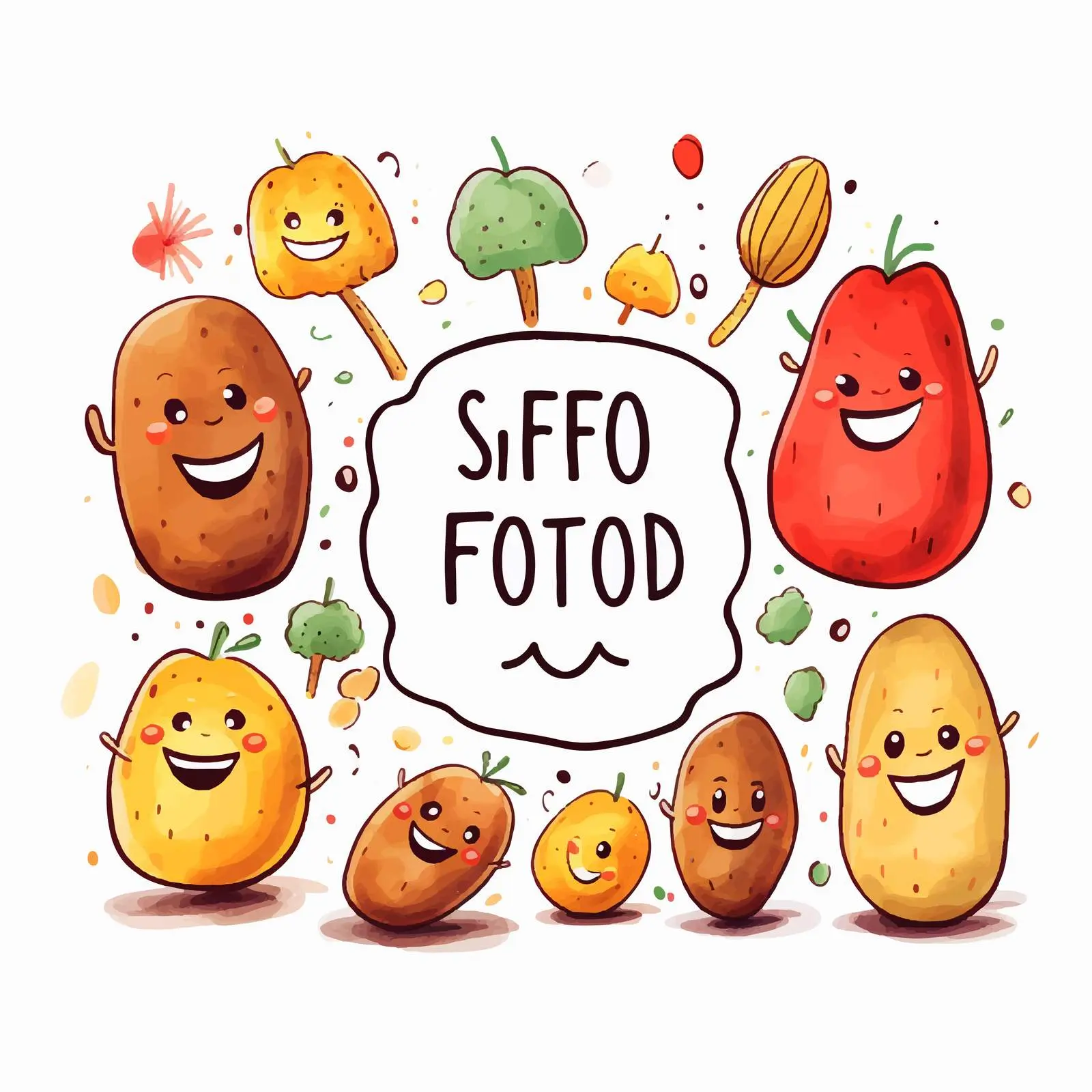 Delicious Fried Potatoes Banner Design – free comfort food image from Dotvec