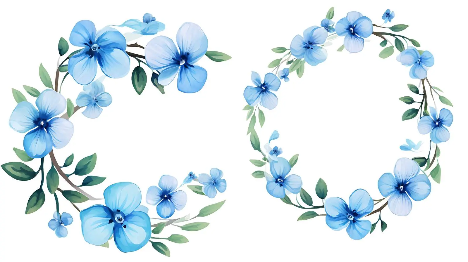 Elegant Floral Round Frame Design — free download from Dotvec