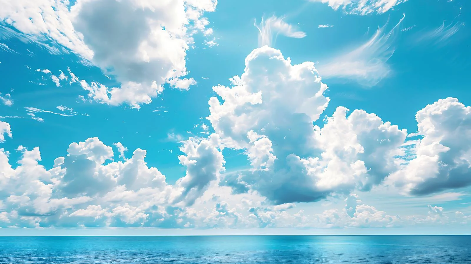 Tranquil Blue Sea and Sky — free download from Dotvec