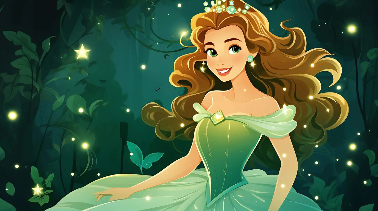 Enchanting Princess light decoration — free download from Dotvec