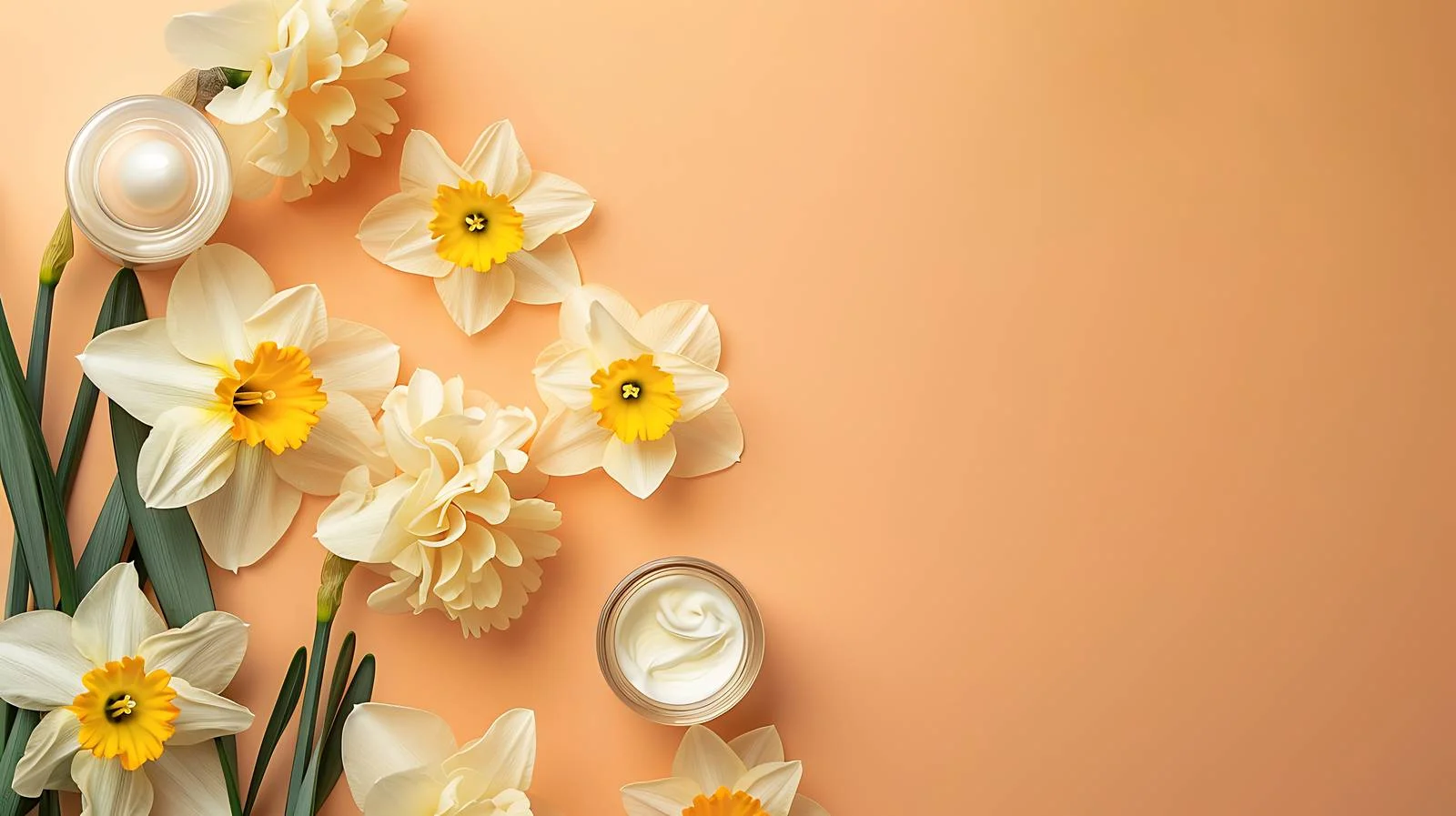 Elegant Daffodils with Diverse Cosmetics — free download from Dotvec