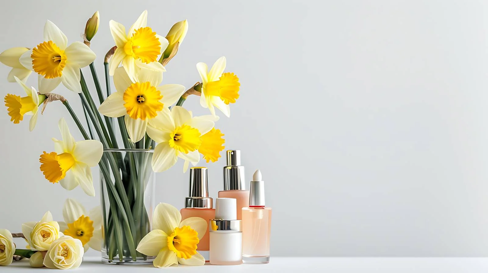 Daffodils with Cosmetic Accents — free download from Dotvec