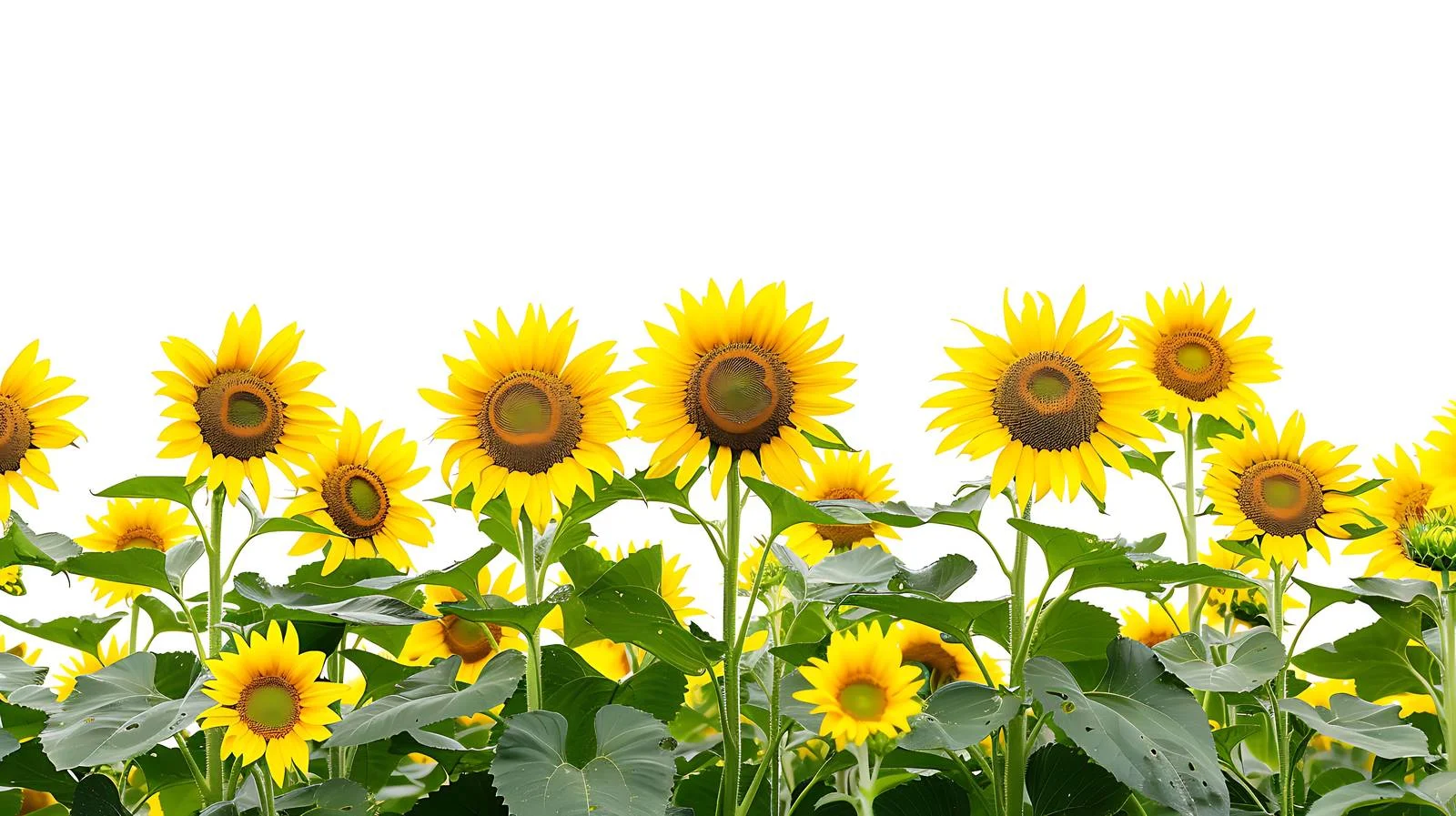 Golden Sunflower Field Panoramic Landscape — free download from Dotvec