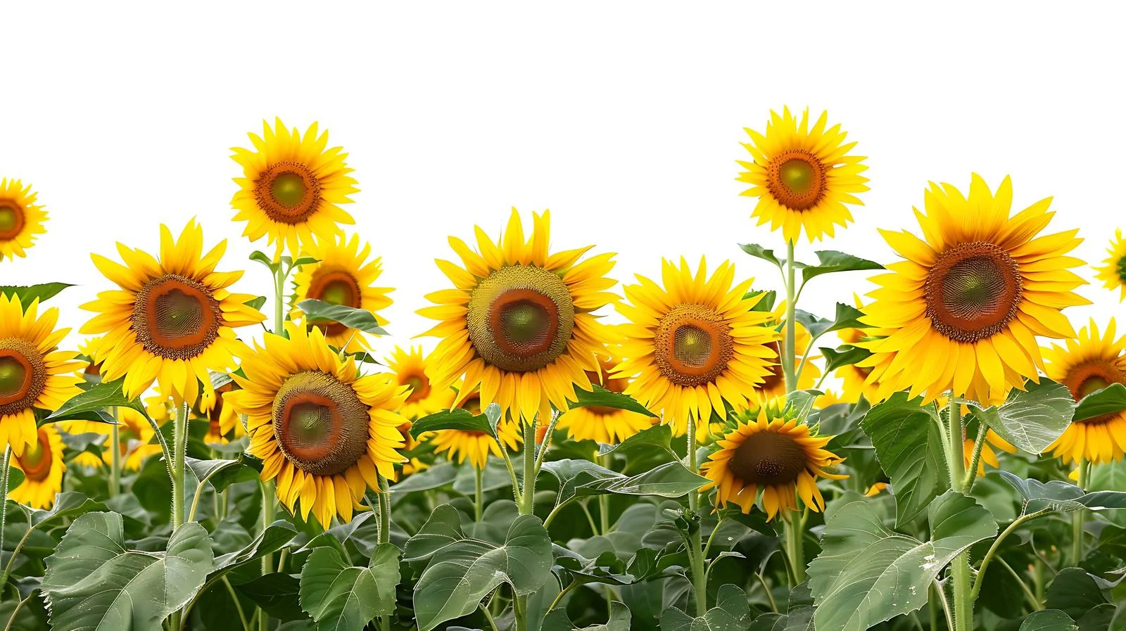 Serene Sunflower Field Panoramic View — free download from Dotvec