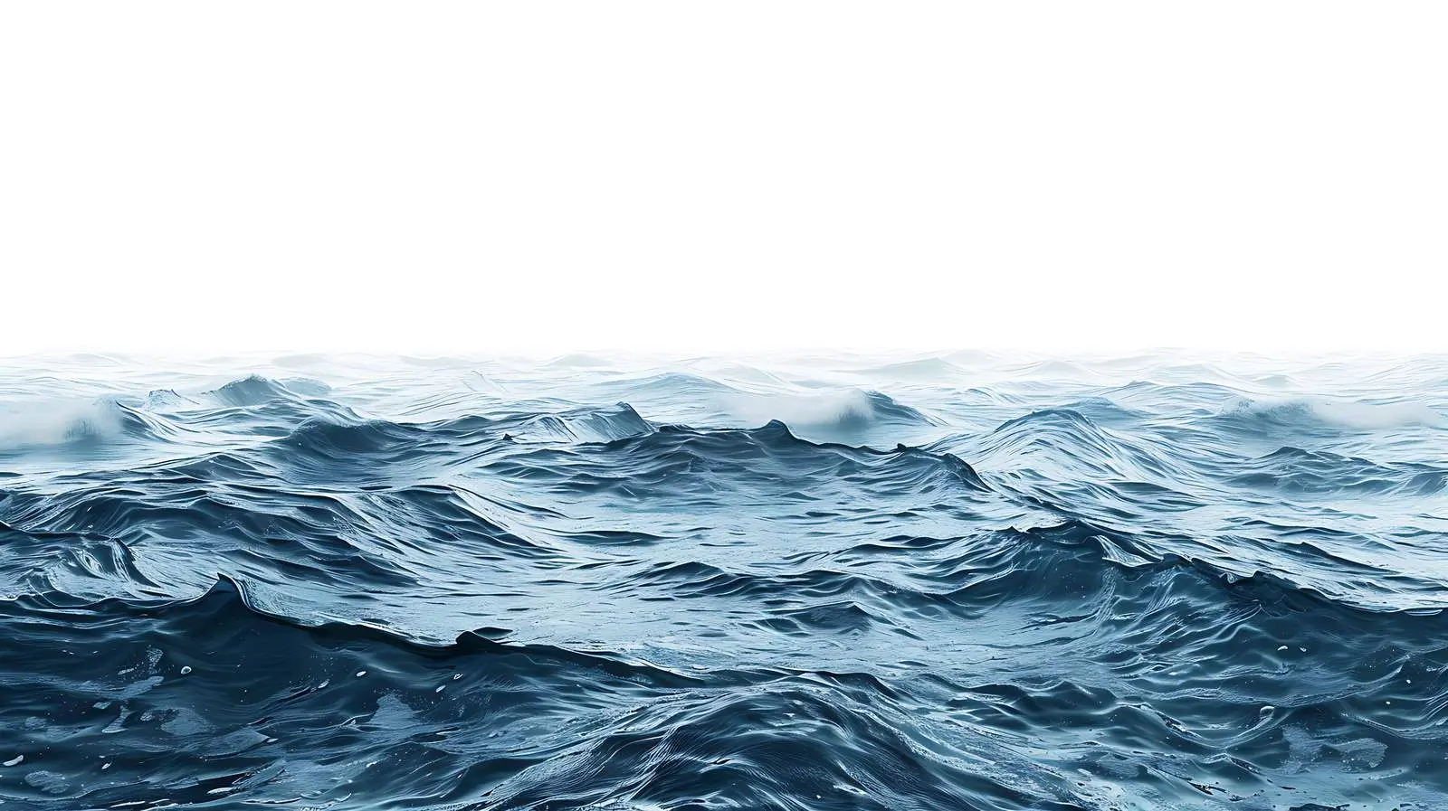 Deep Blue Sea with Frothy Waves – free refreshing image from Dotvec