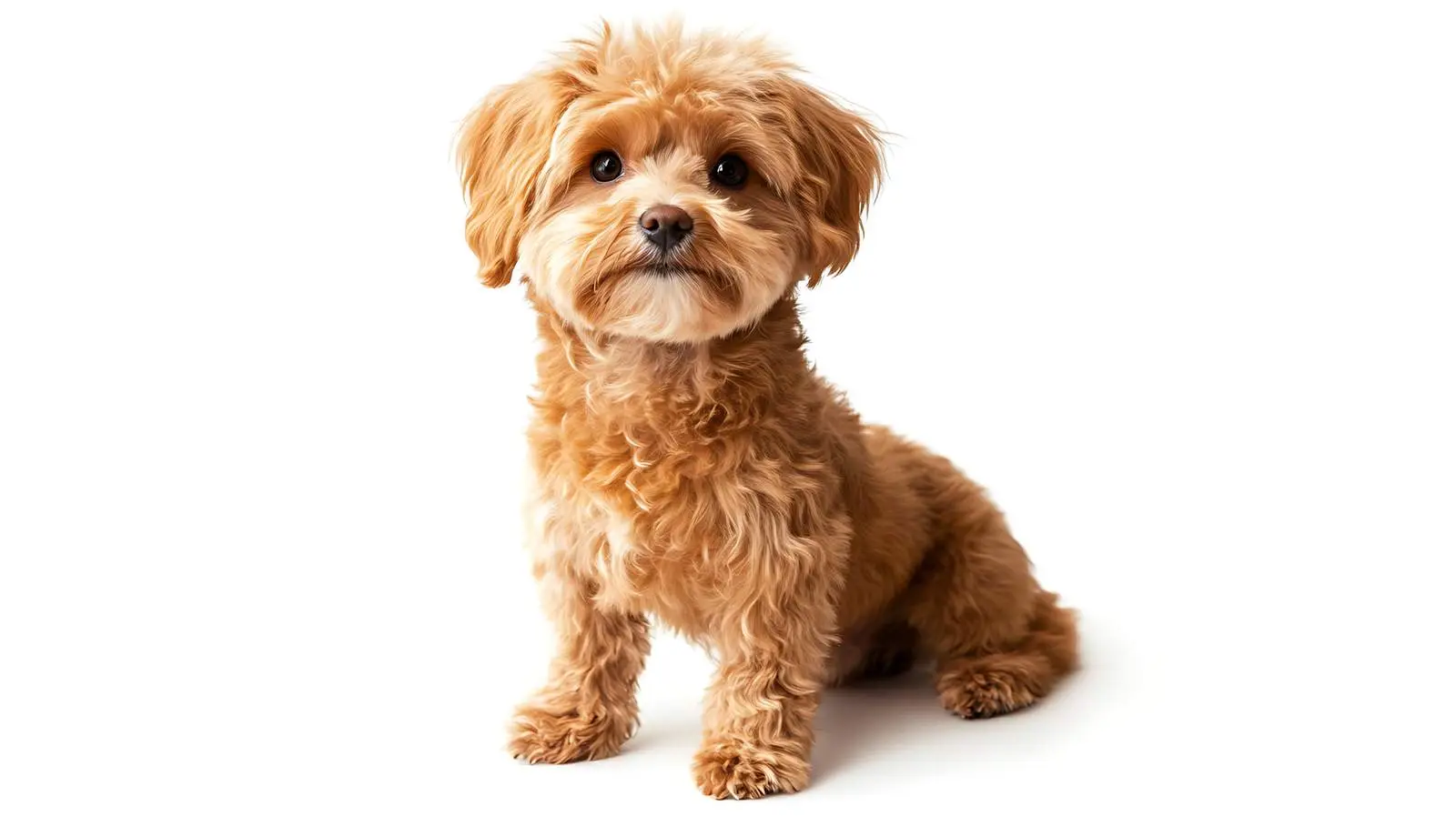Elegant Maltipoo Dog Posing Isolated — free download from Dotvec