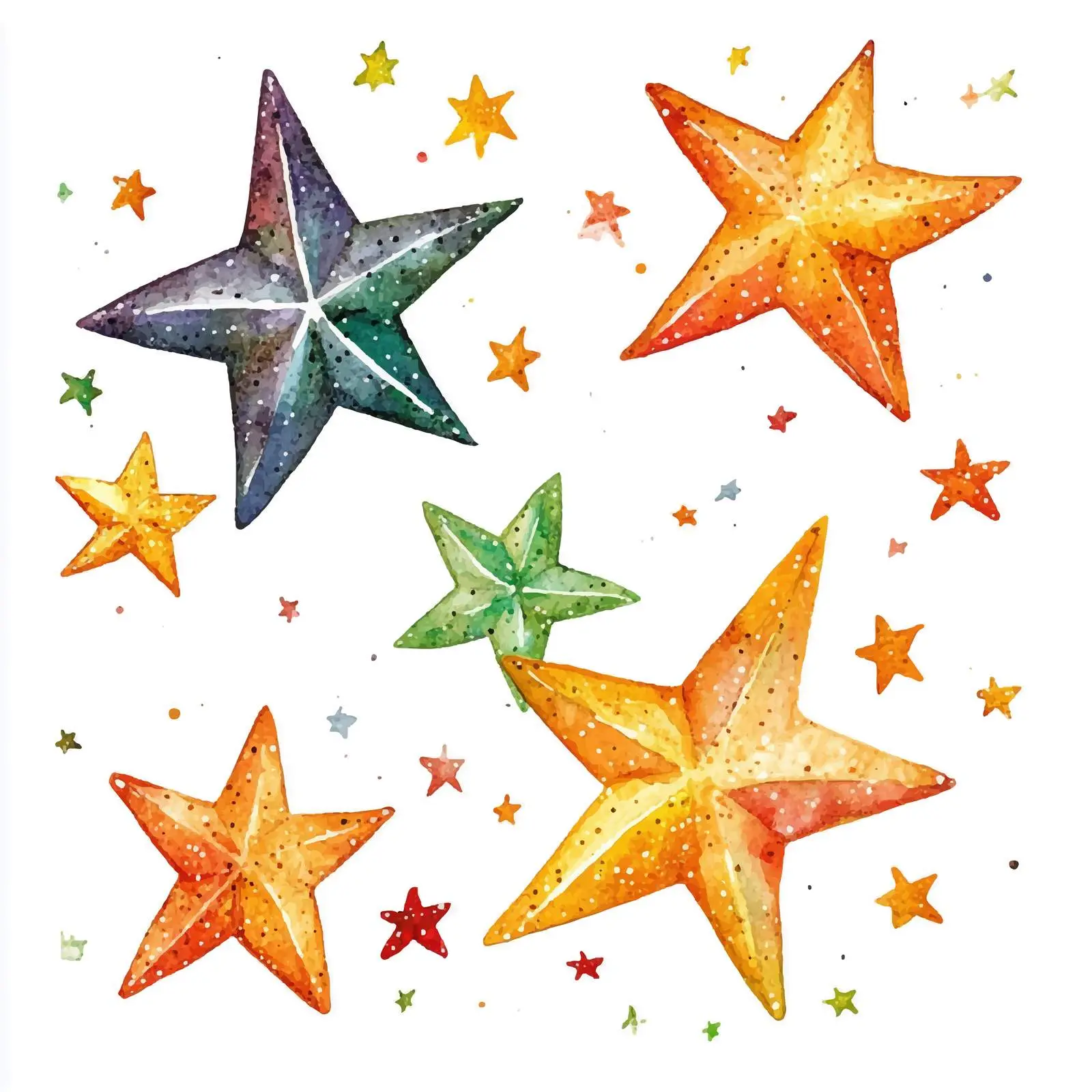 Festive Star Vector Drawing — free download from Dotvec