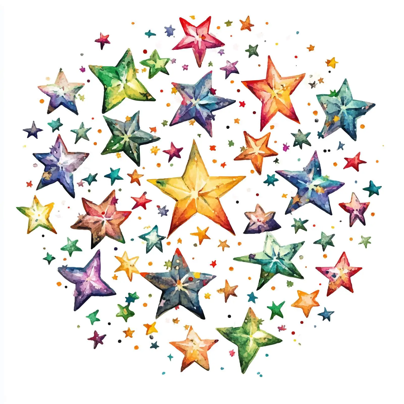 Festive Star Vector Illustration — free download from Dotvec