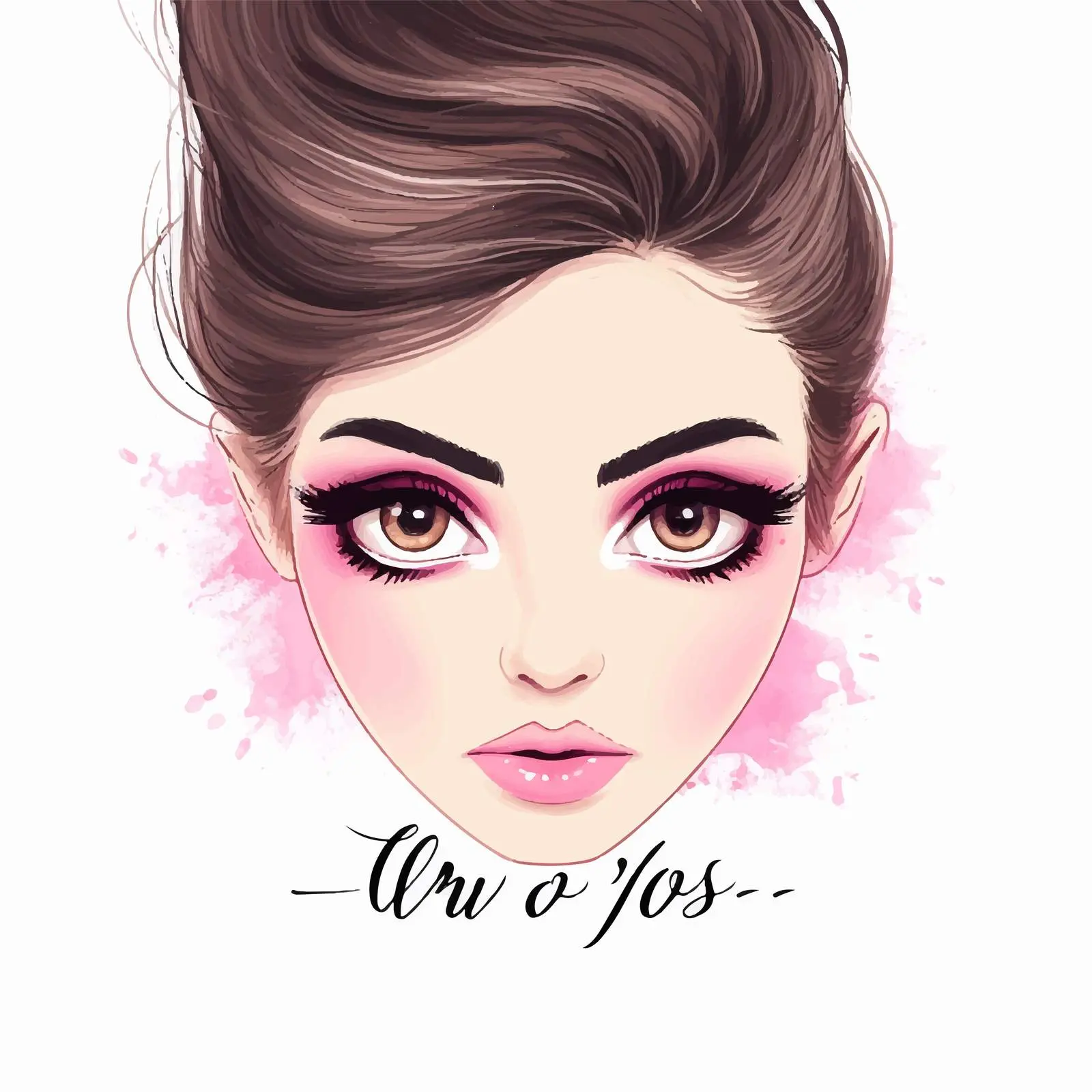 Elegant Eyes with Long Black Eyelashes – free long eyelashes image from Dotvec