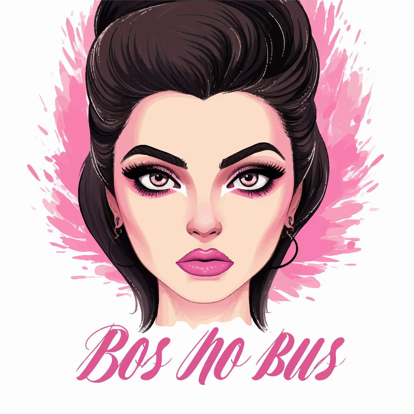 Beautiful Eyes with Long Black Eyelashes — free download from Dotvec