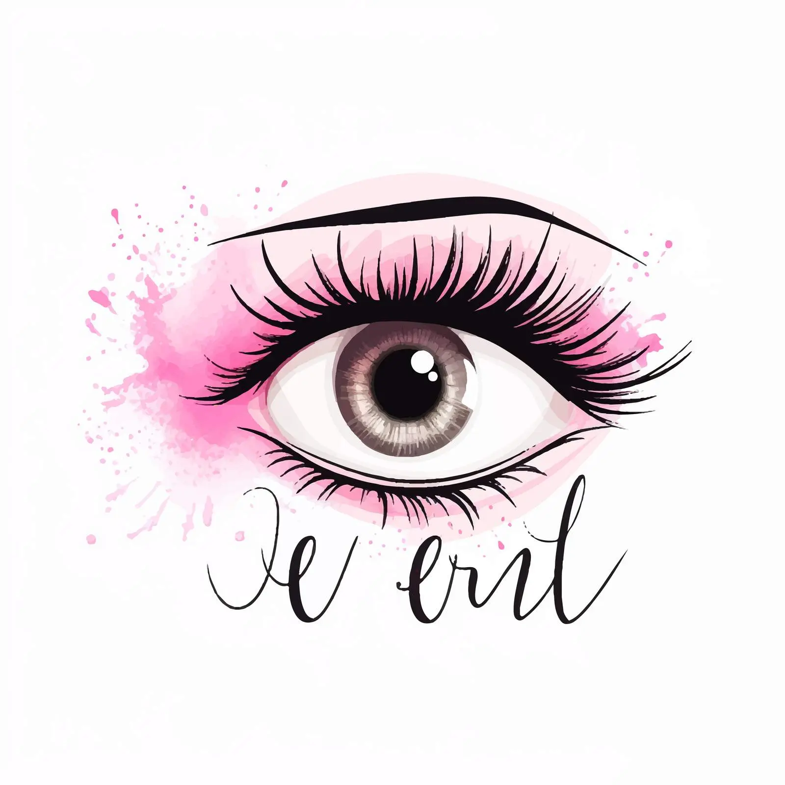 Beautiful Eyes with Long Black Eyelashes – free long eyelashes image from Dotvec