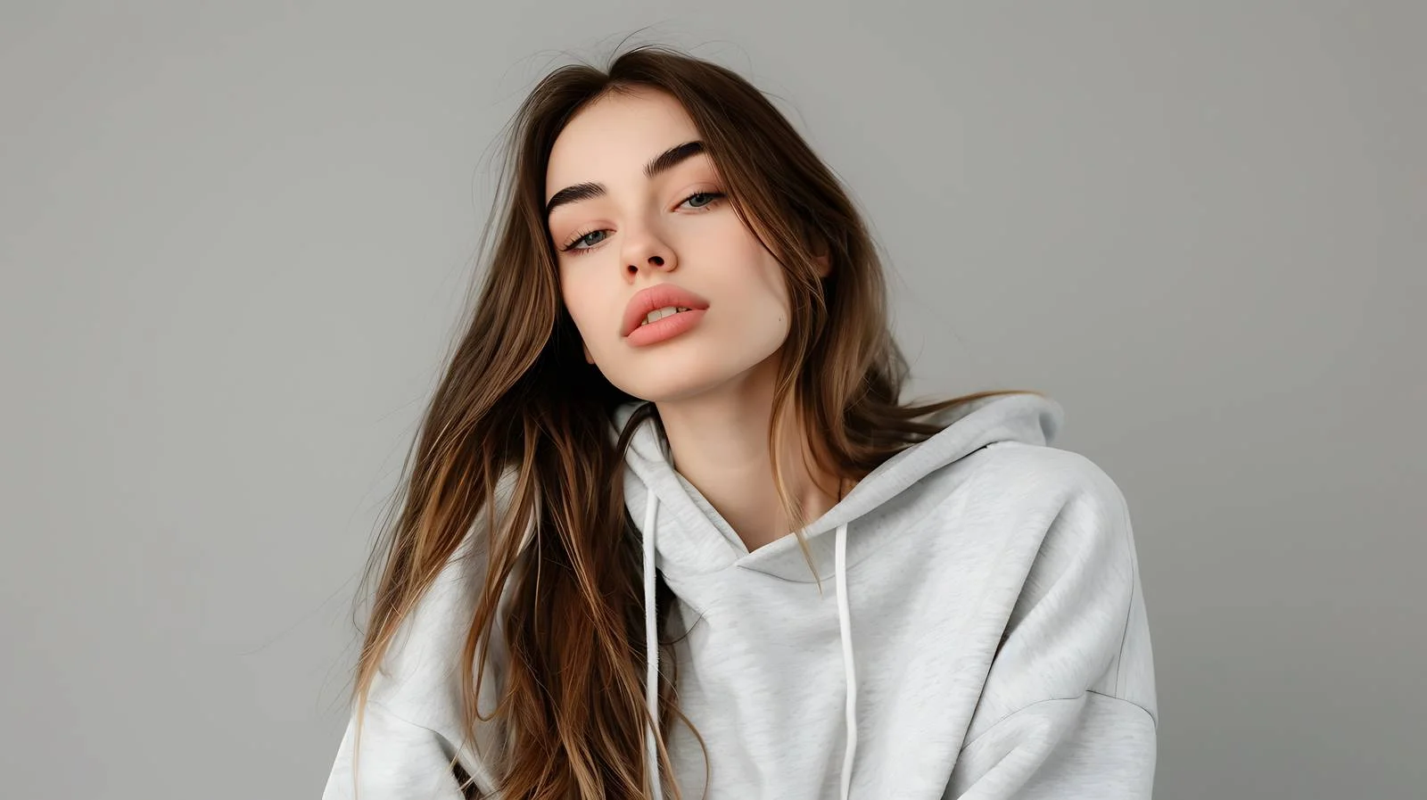 Elegant Young Woman in Studio Photography — free download from Dotvec