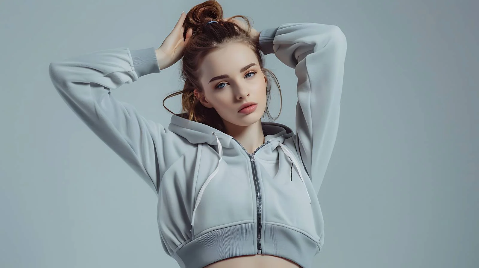 Elegant Young Woman Posing in Studio — free download from Dotvec