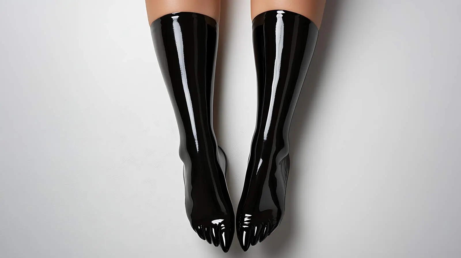 Elegant Female Legs and Hands with Black Manicure — free download from Dotvec