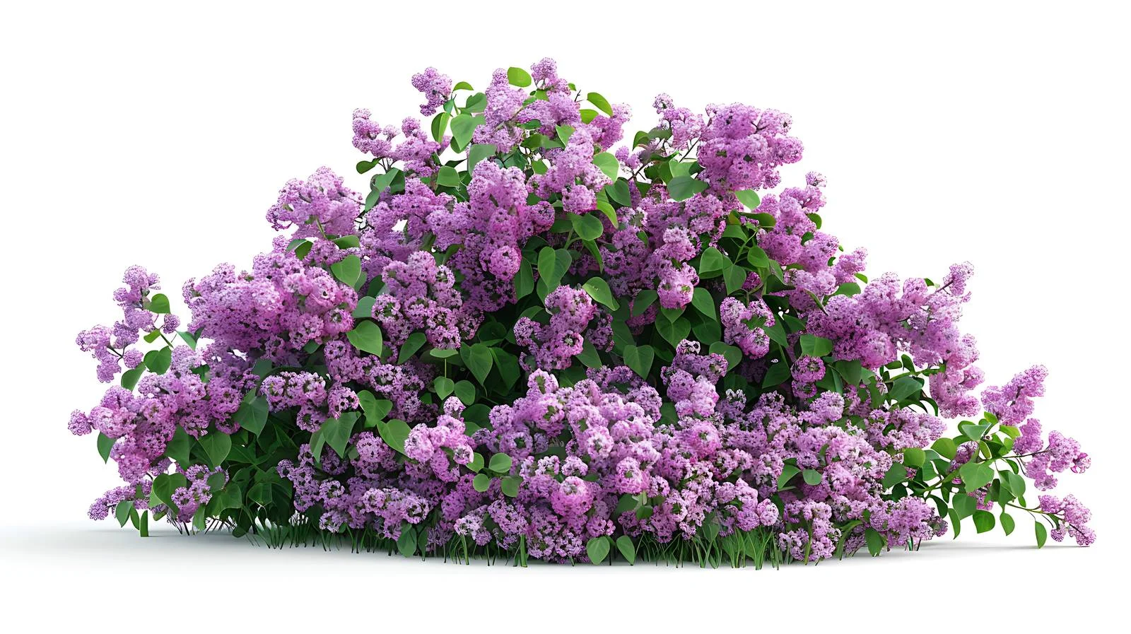 Serene lilac bush blooms against natural backdrop — free download from Dotvec