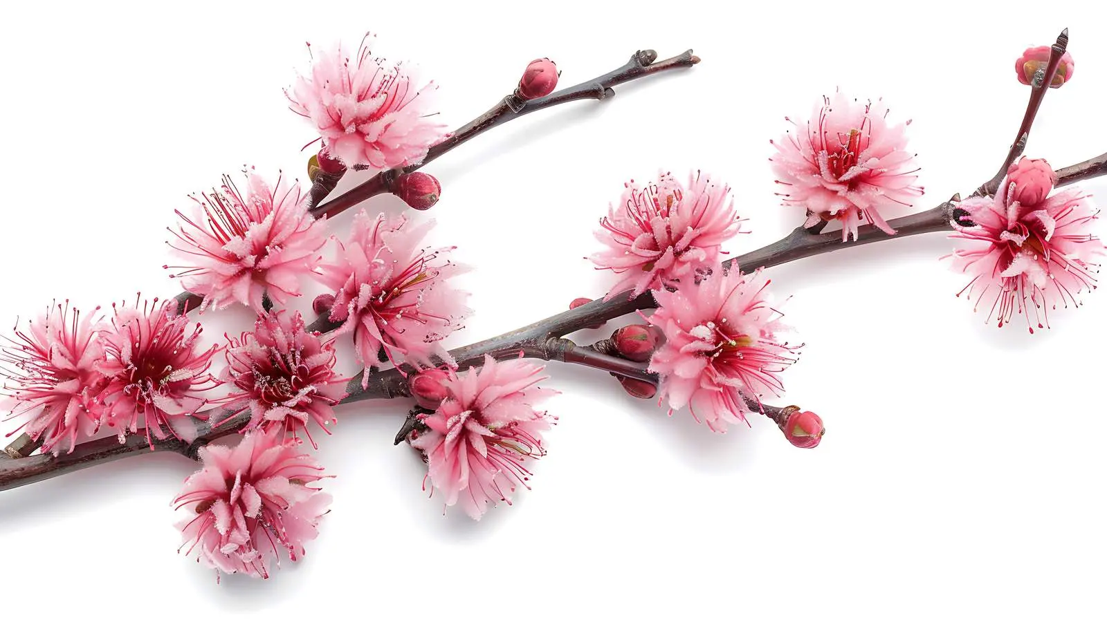 Fluffy Pink Flower Buds on a Tree — free download from Dotvec