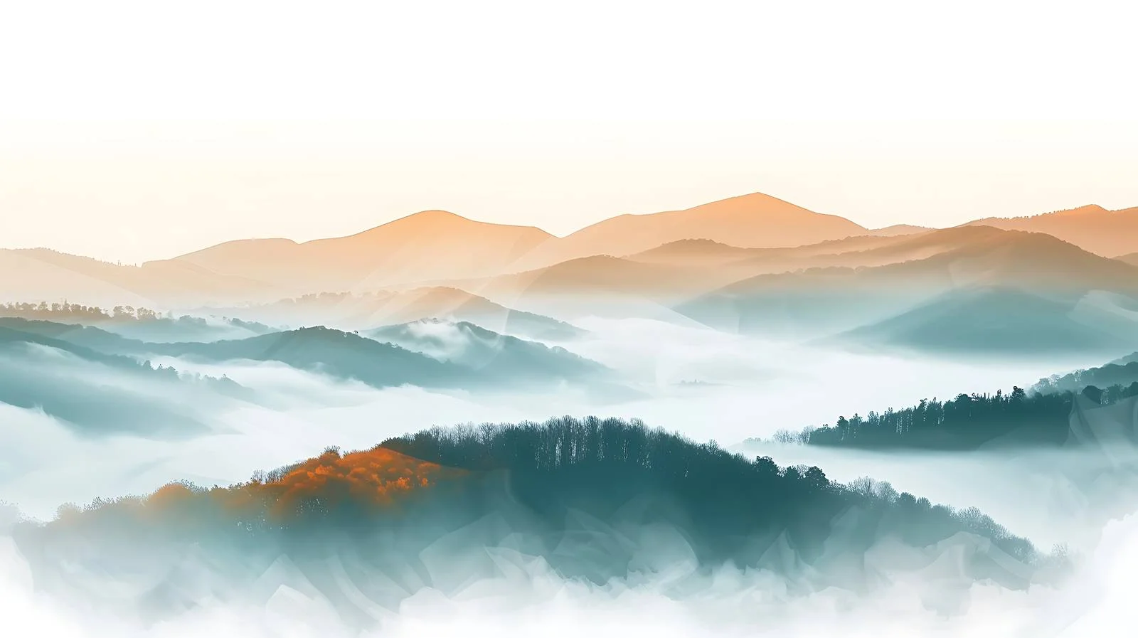 Tranquil Autumn Hills in Morning Mist — free download from Dotvec