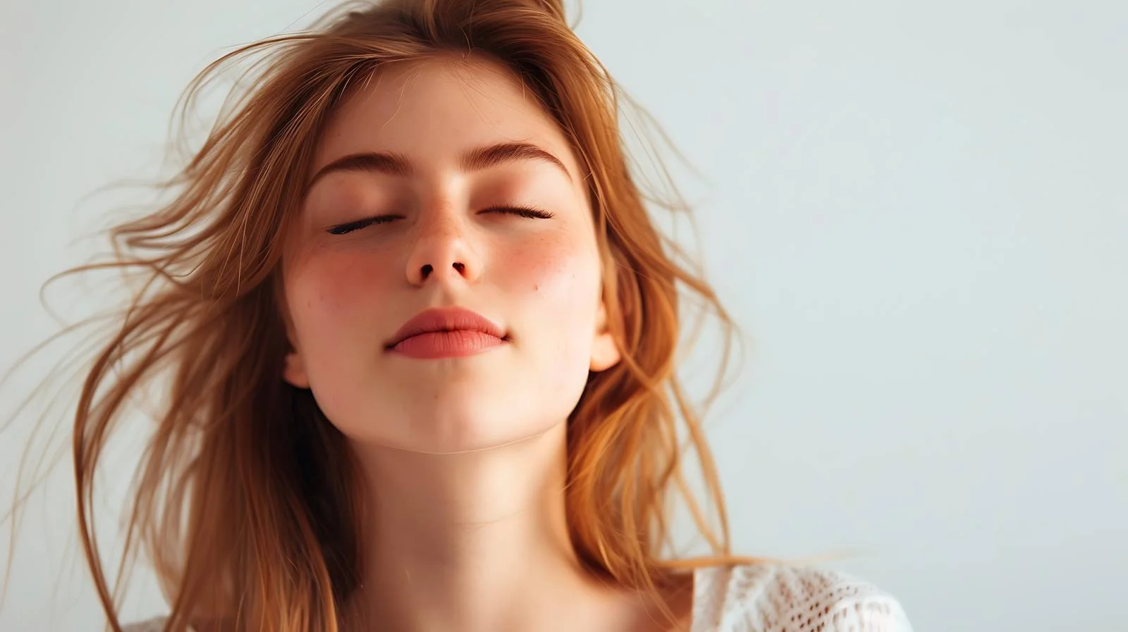 Elegant woman posing gracefully in studio — free download from Dotvec