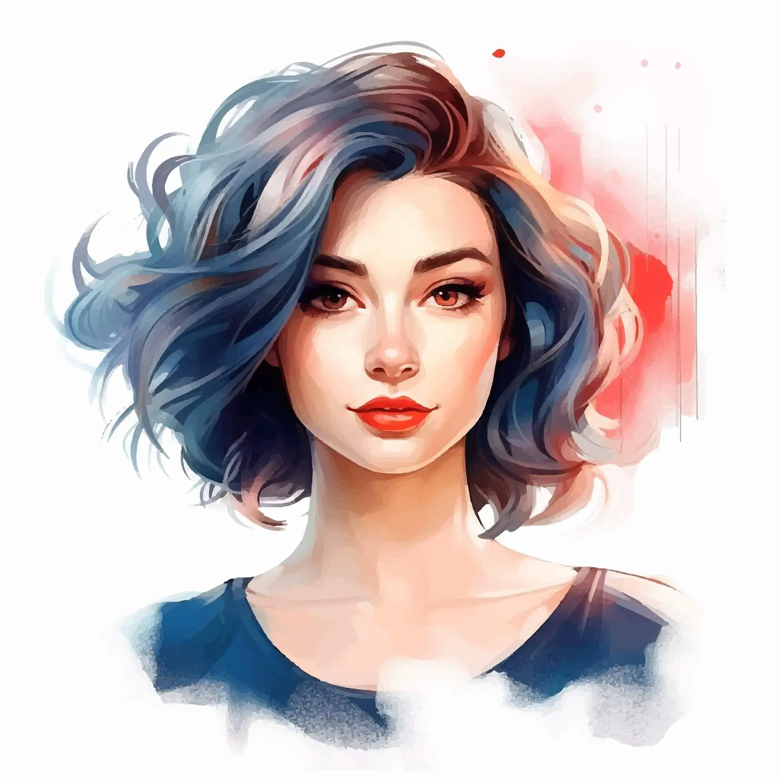 Stylish Bob Hairstyle in Beauty Salon — free download from Dotvec