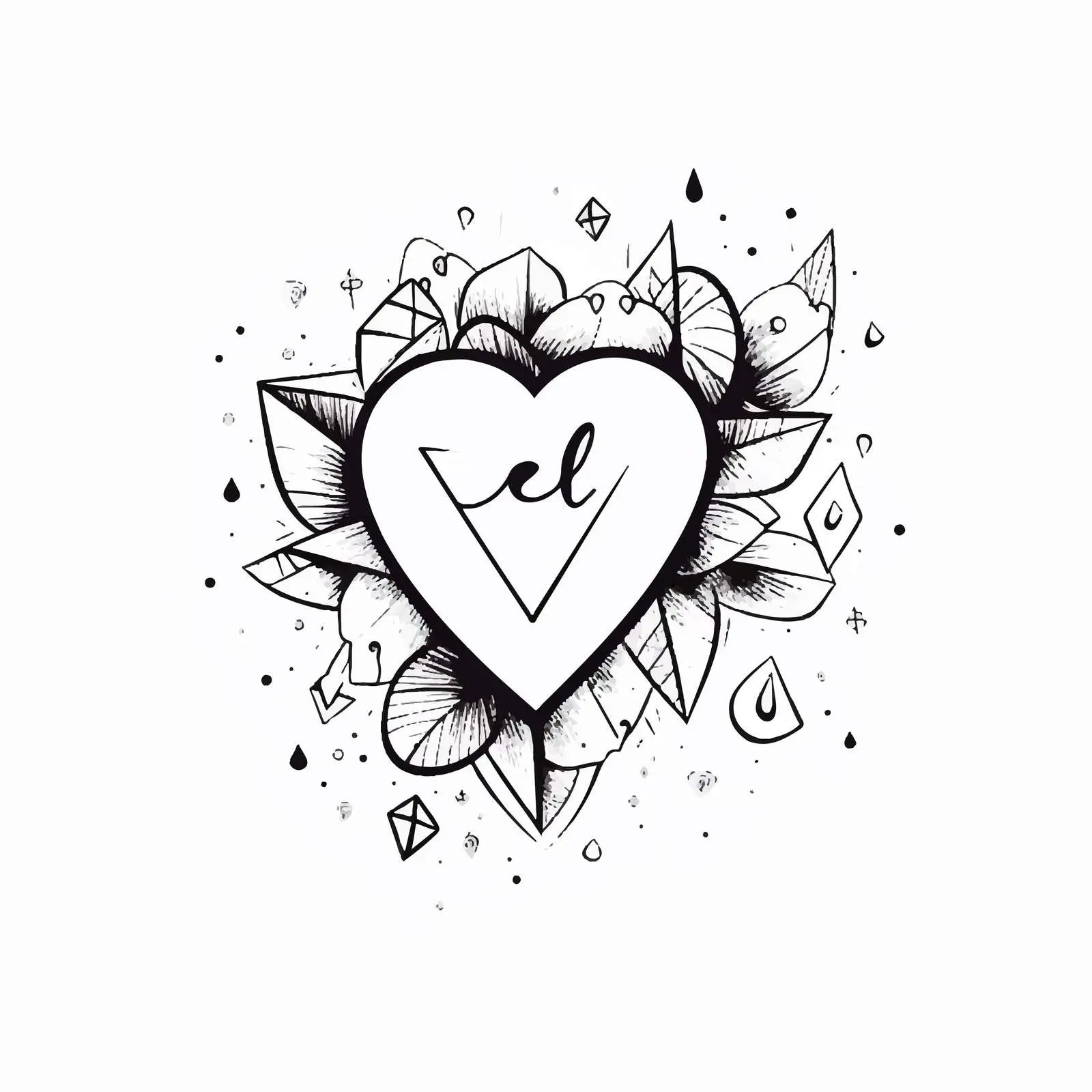 Elegant Handwritten Love Inscription Vector — free download from Dotvec