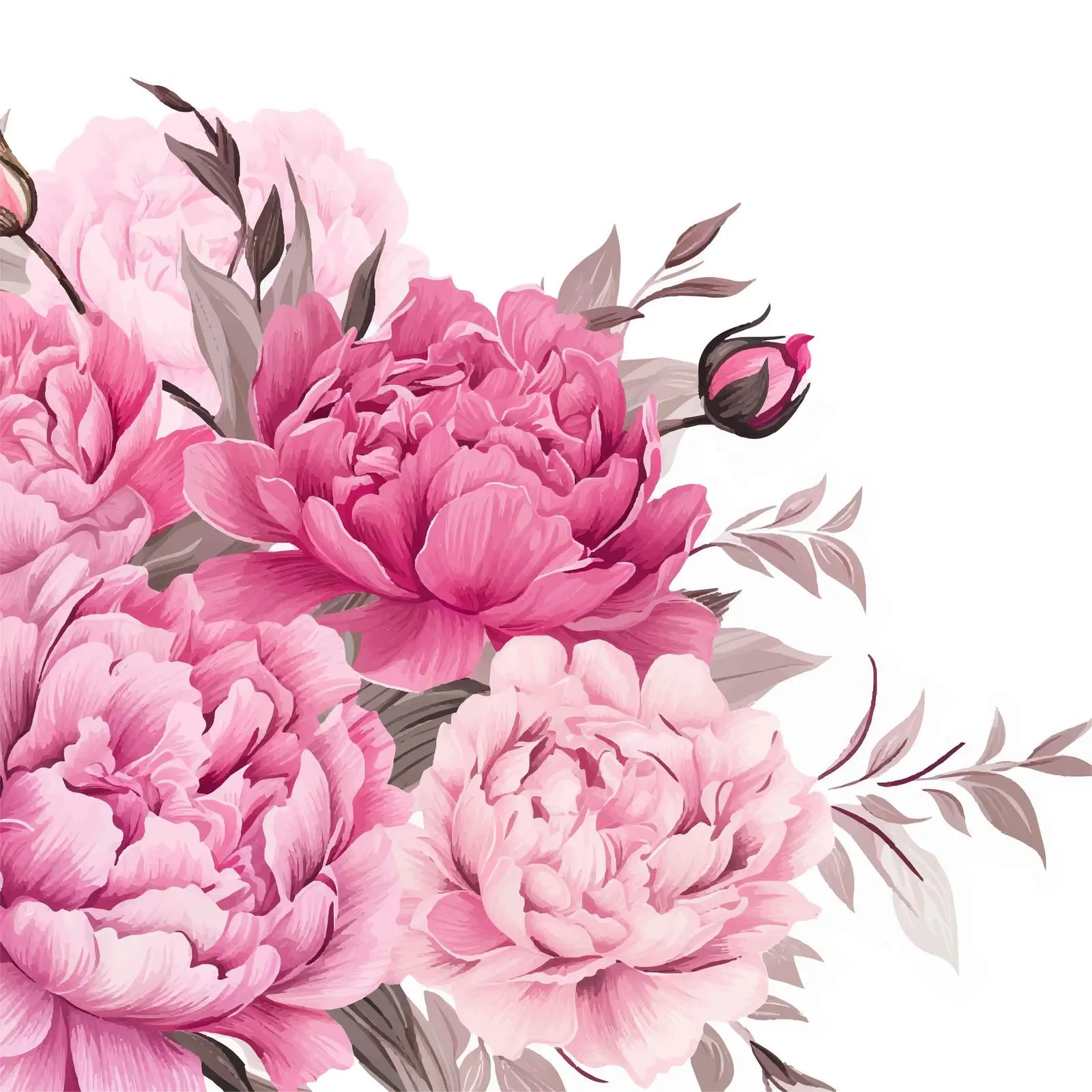 Beautiful Floral Backdrop with Blooming Flowers — free download from Dotvec