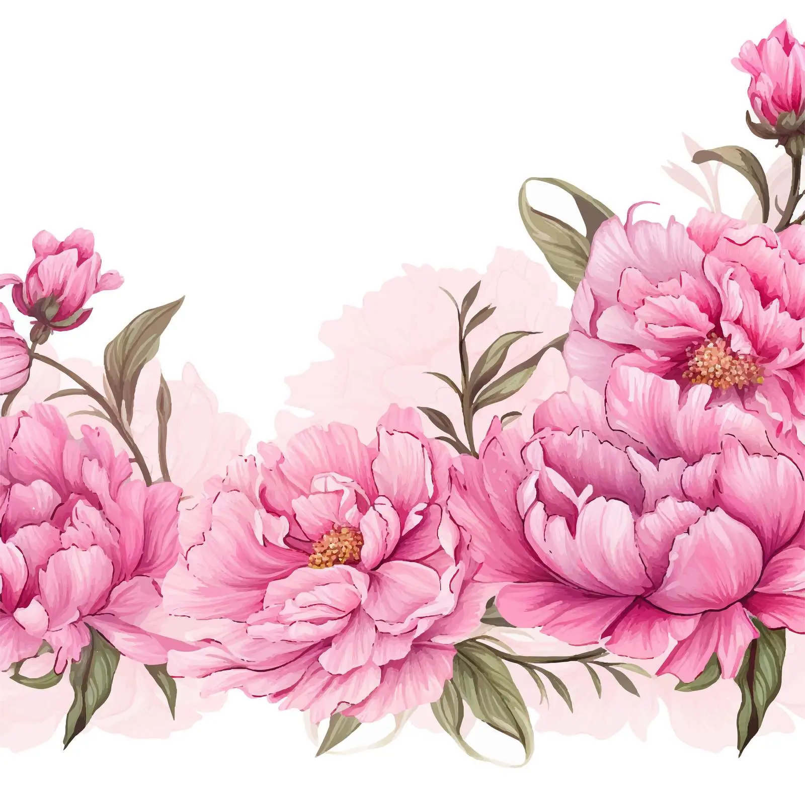 Beautiful Horizontal Floral Backdrop Design — free download from Dotvec