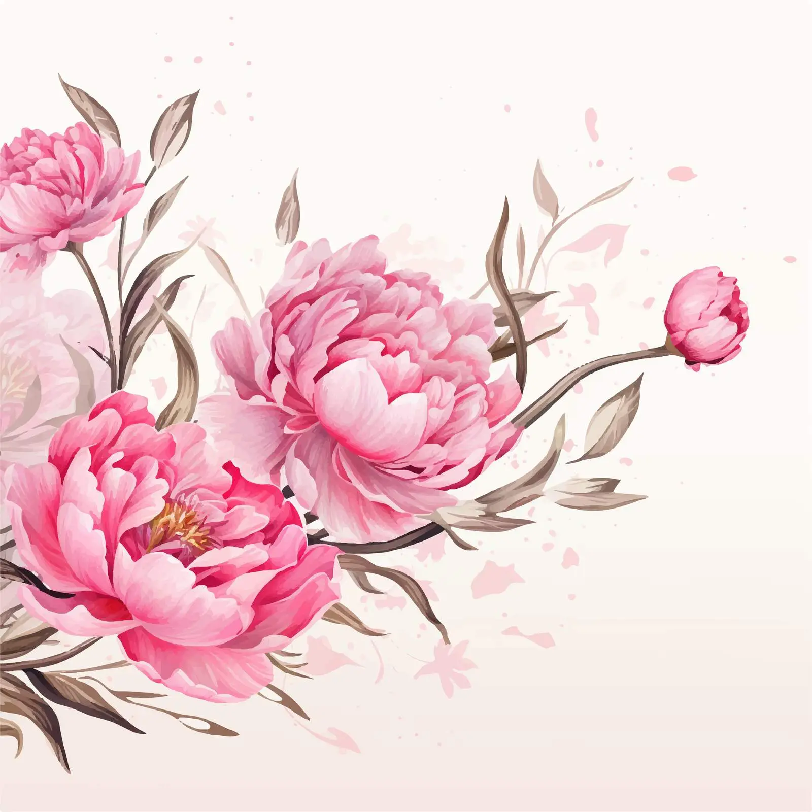 Beautiful Floral Horizontal Backdrop Design — free download from Dotvec