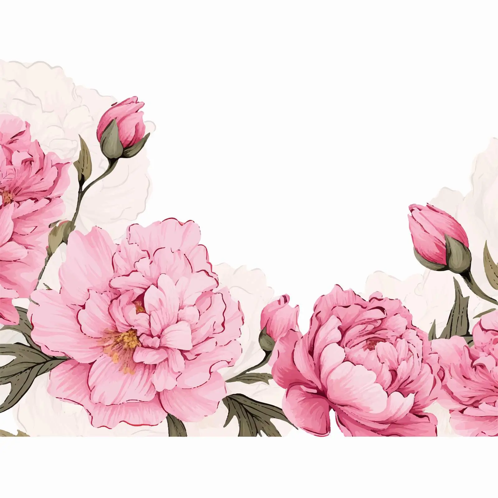 Beautiful Floral Horizontal Backdrop Design — free download from Dotvec