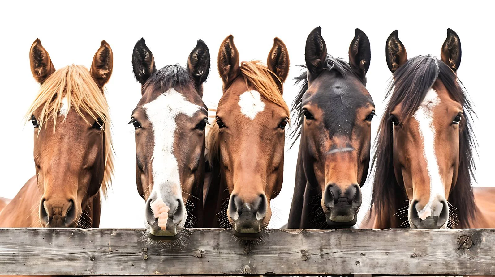 Serene Horses Cohabit in Rural Barn — free download from Dotvec