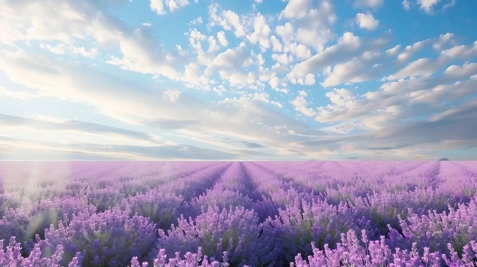 Tranquil Lavender Field under Blue Sky — free download from Dotvec