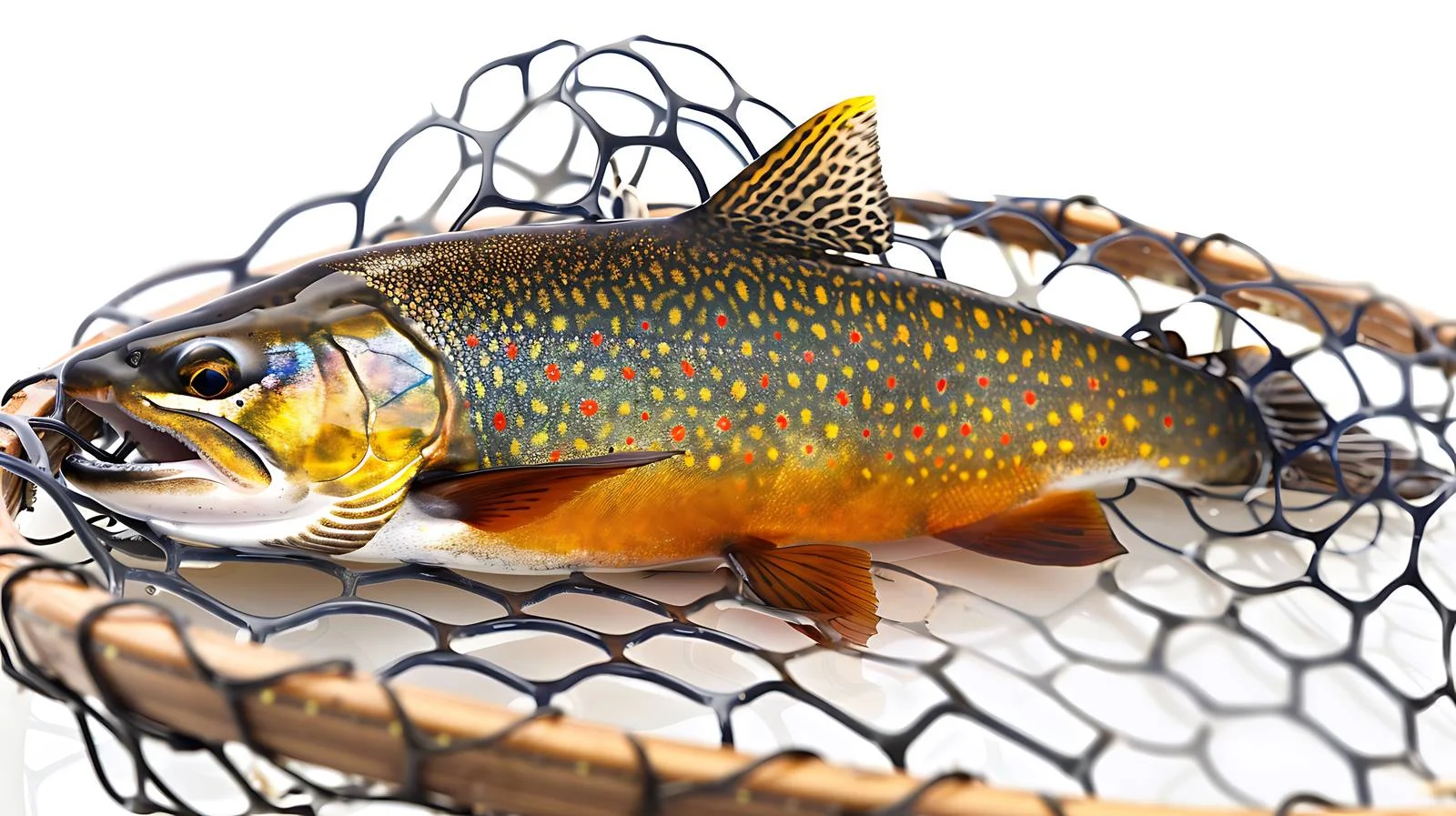 Majestic male brook trout in spawning colors — free download from Dotvec