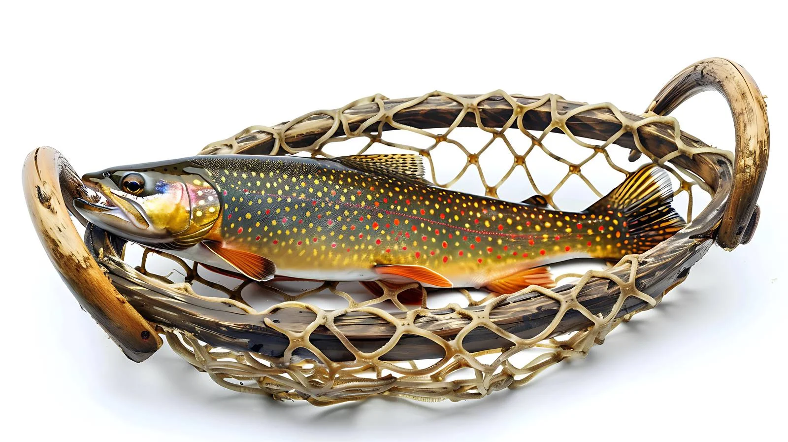 Vibrant male brook trout in spawning hues — free download from Dotvec