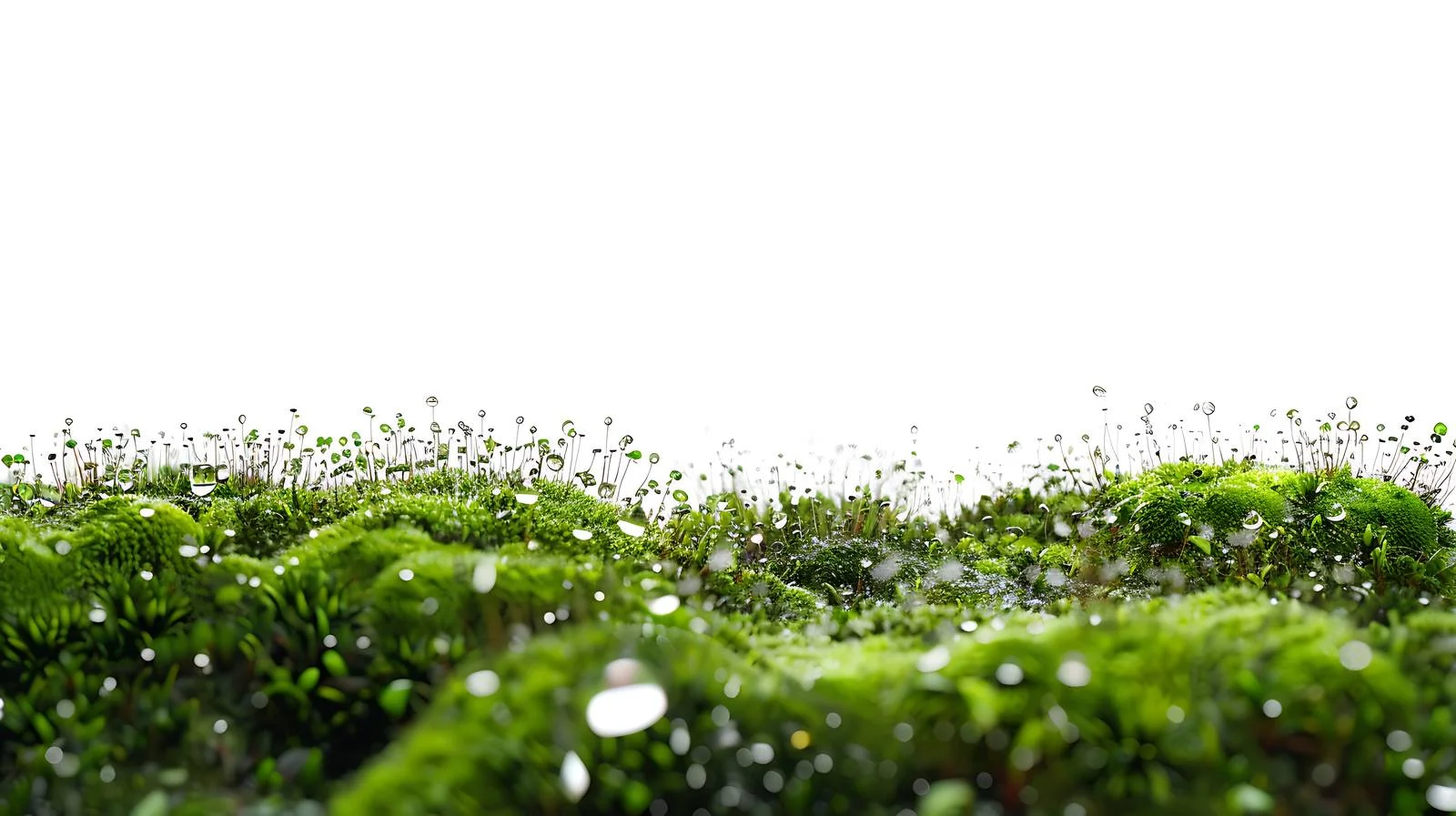 Serene Moss Rain Background — free download from Dotvec